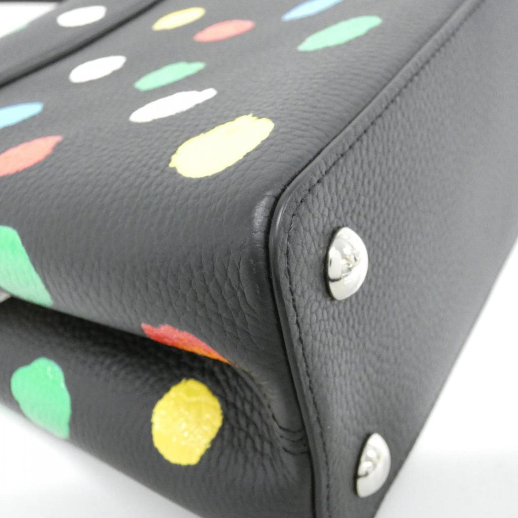 Louis Vuitton Black Multi-Color Leather Handbag