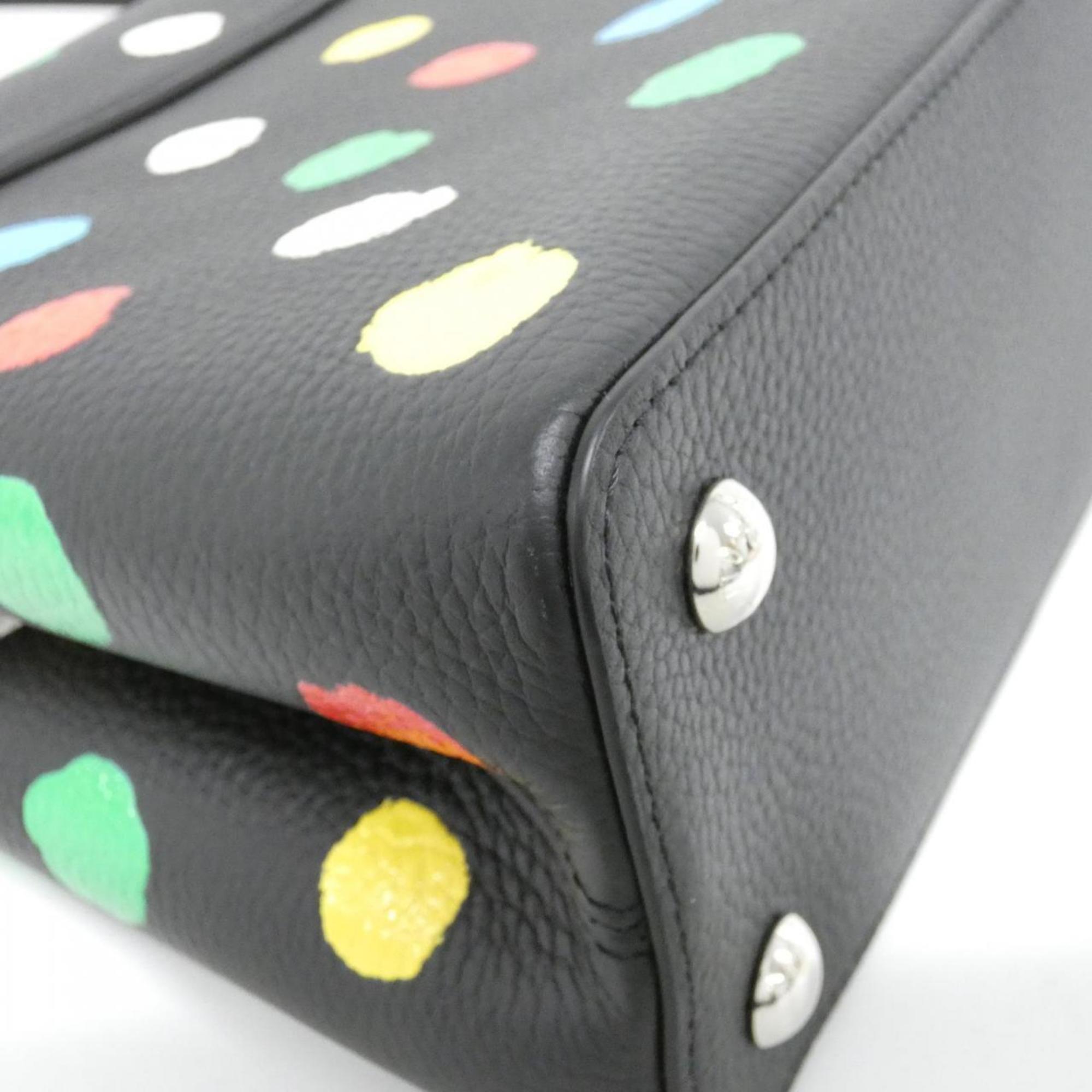 Louis Vuitton Black Multi-Color Leather Handbag