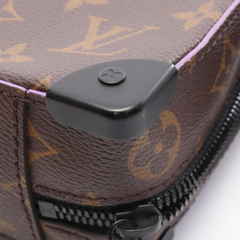 Louis Vuitton Brown Monogram Macassar Purple Coated Canvas Monogram Pvc Leather Handbag