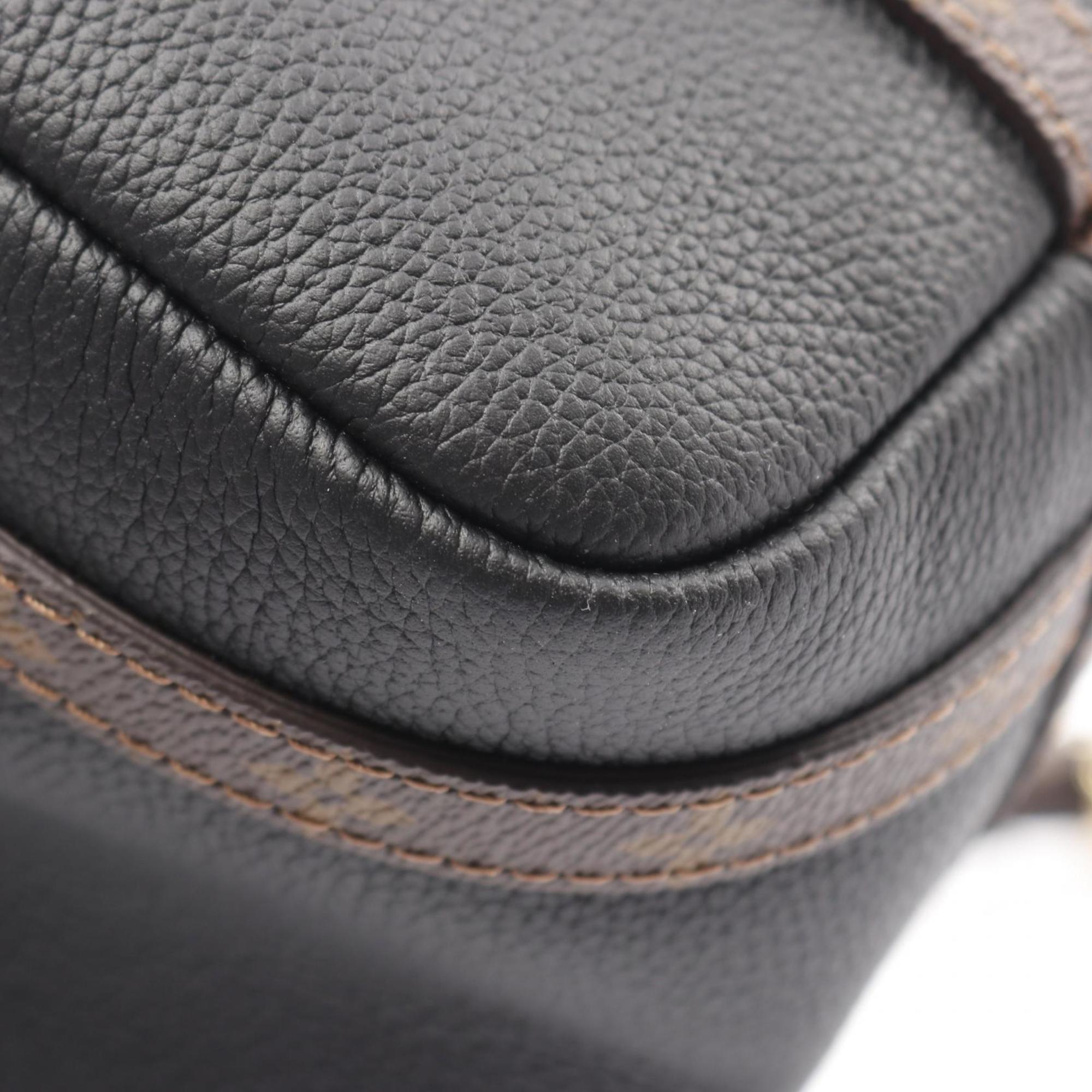 Louis Vuitton Black Brown Monogram Noir Monogram Shoulder Bag
