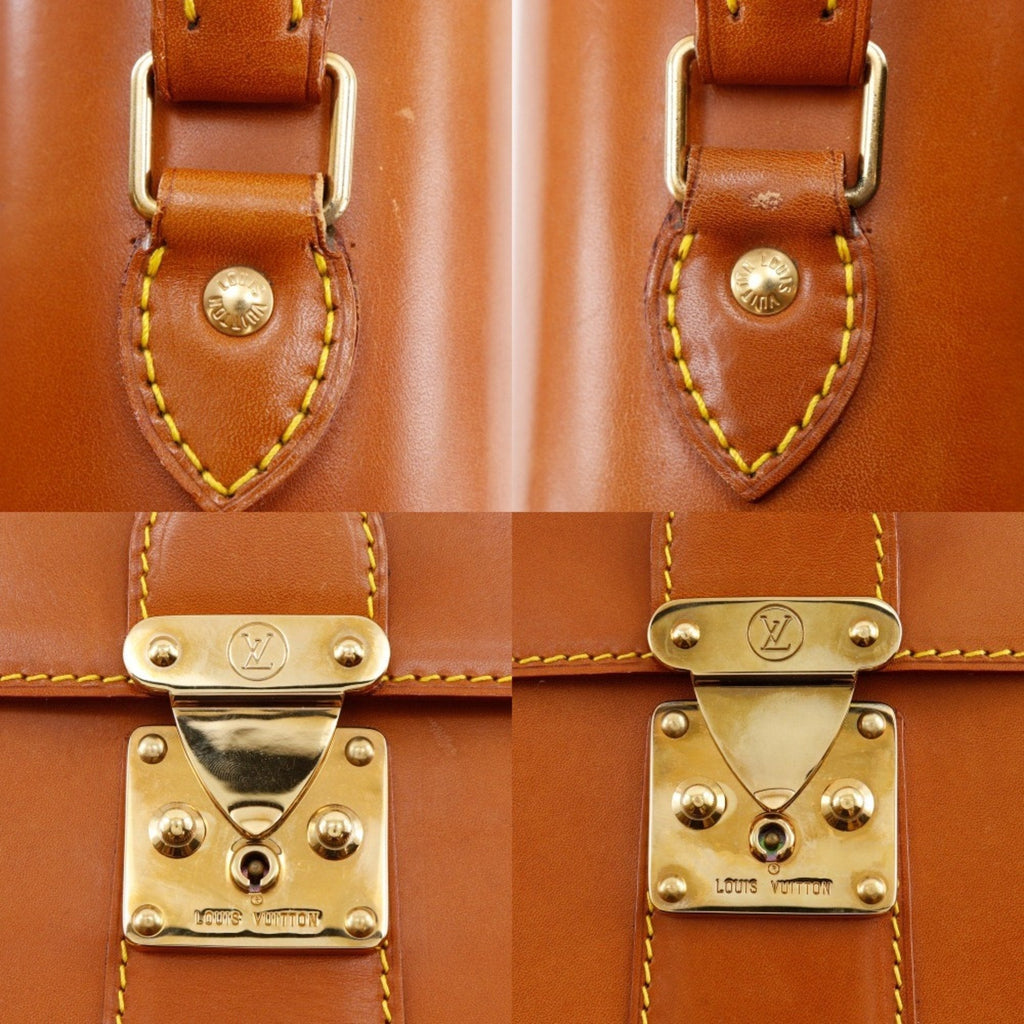 Louis Vuitton Brown Camel Nomade Leather Briefcase
