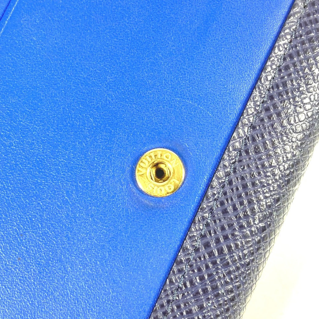 Louis Vuitton Blue Brown Monogram Wallet