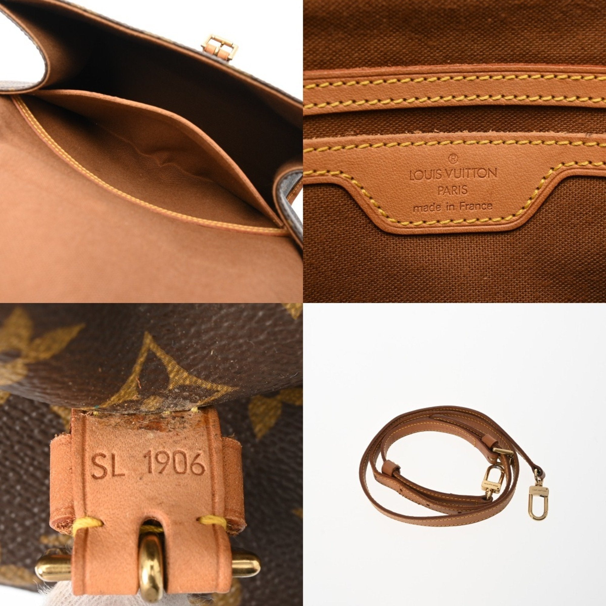 Louis Vuitton Brown Monogram Canvas Handbag