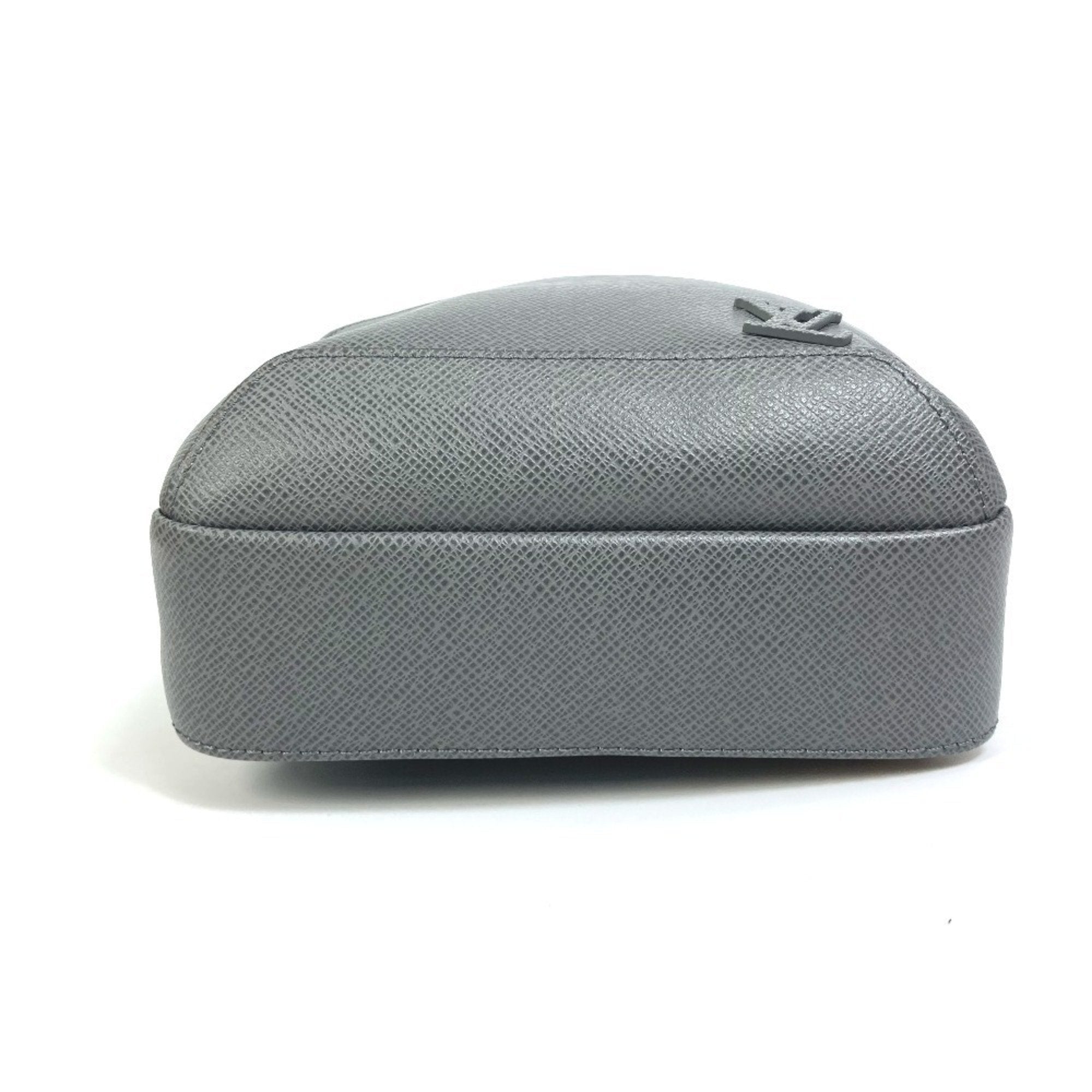 Louis Vuitton Taiga Gray Gris Taiga Leather Shoulder Bag