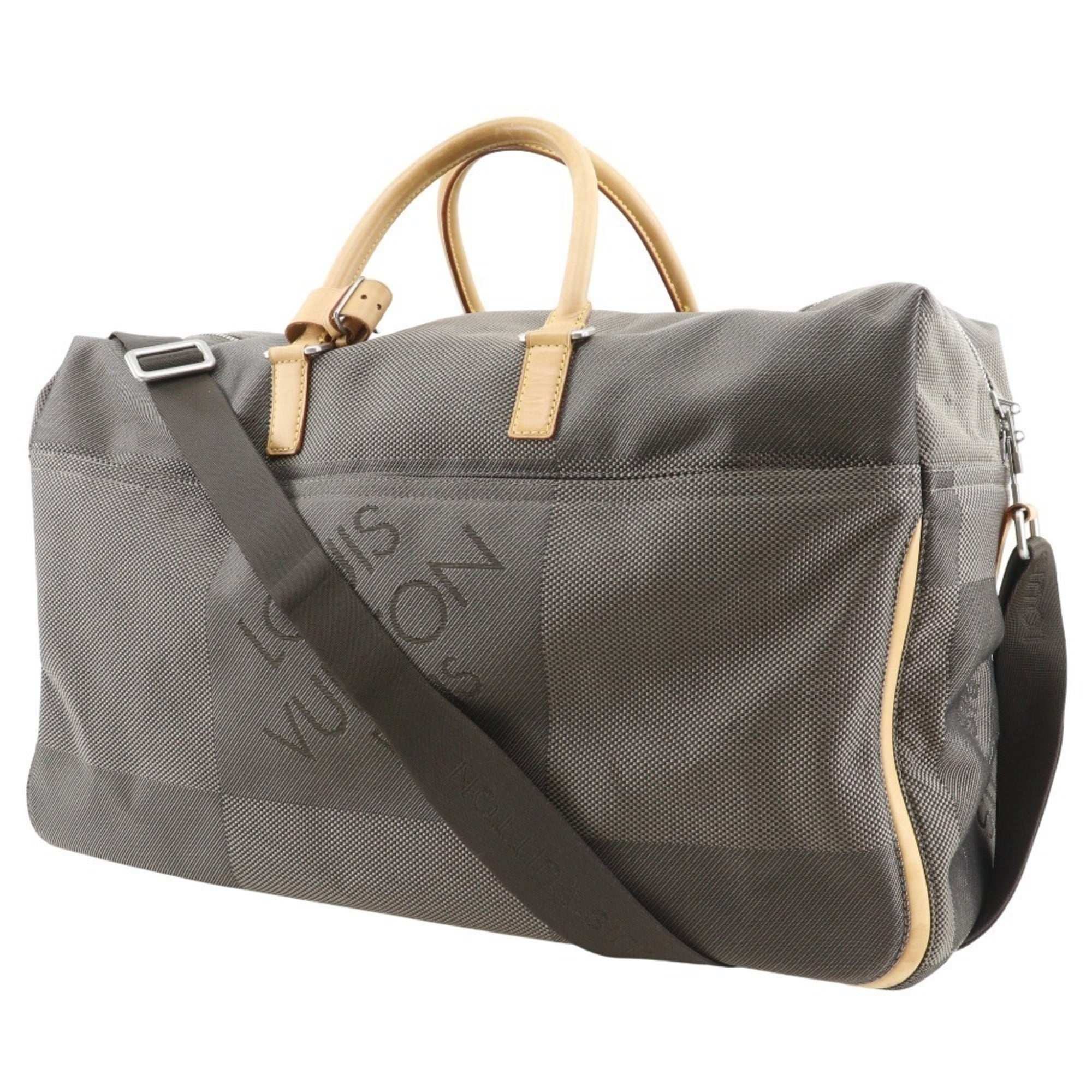 Louis Vuitton Brown Earth Damier Geant Boston Bag