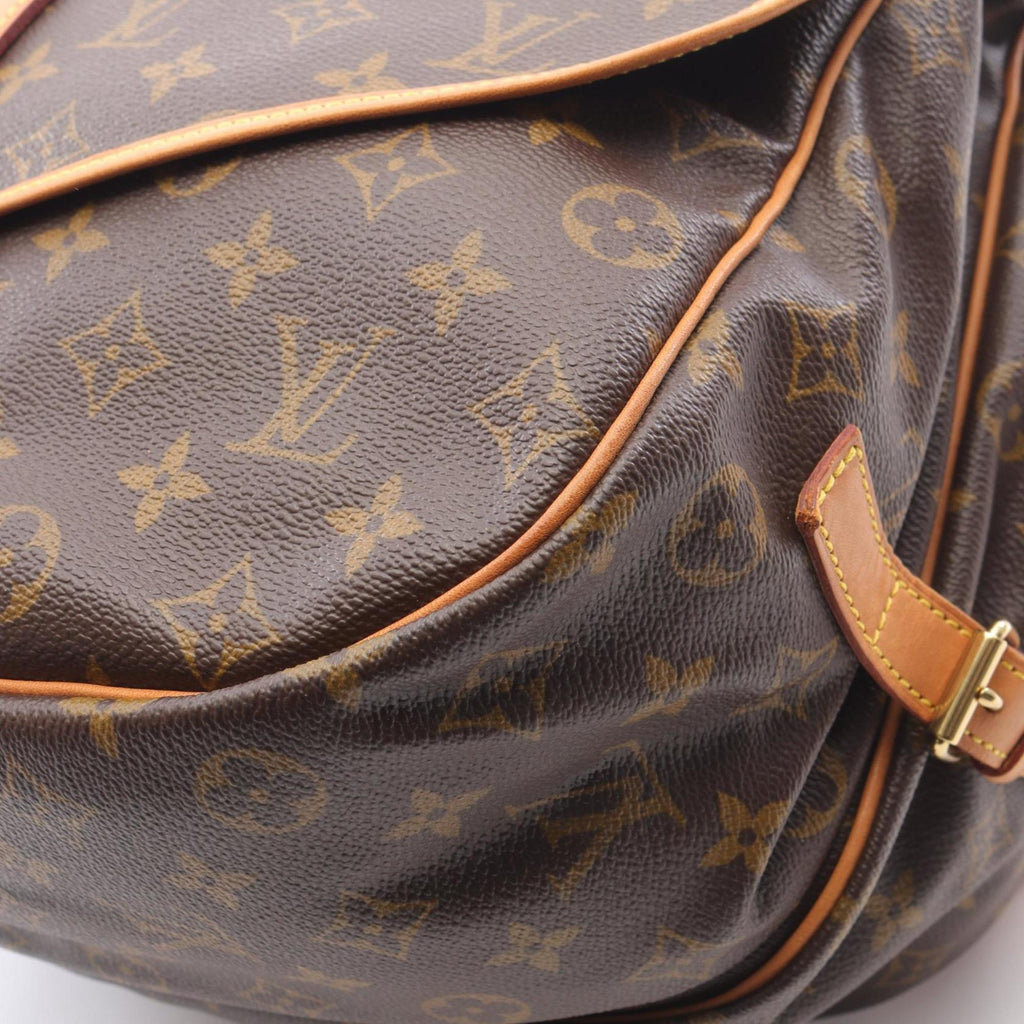 Louis Vuitton Brown Monogram Coated Canvas Pvc Leather Shoulder Bag