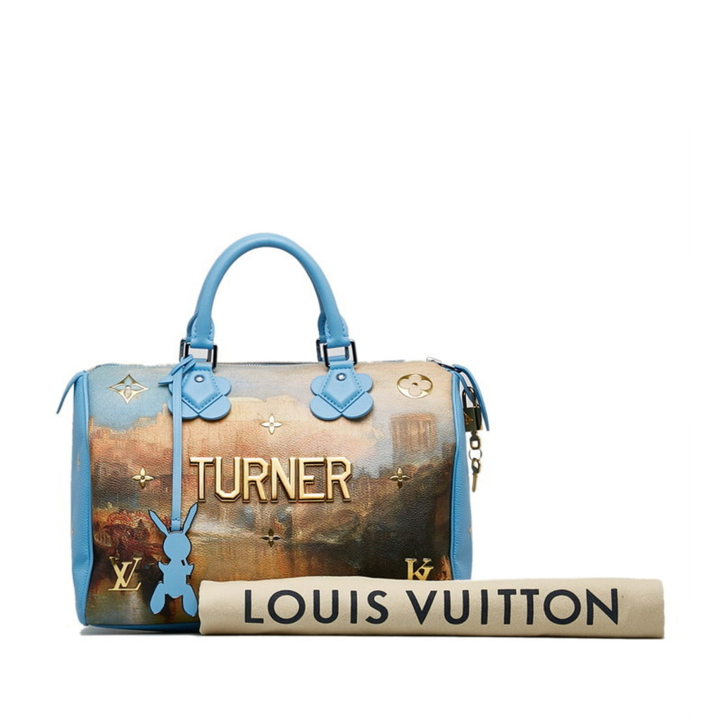 Louis Vuitton Blue Multi-Color Pvc Leather Handbag