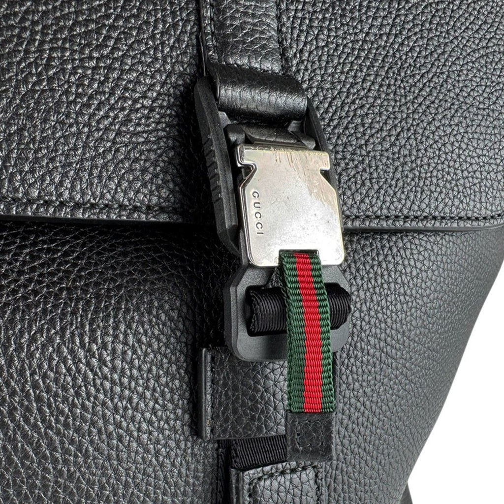 Gucci Black Leather Backpack (Pre-Owned)