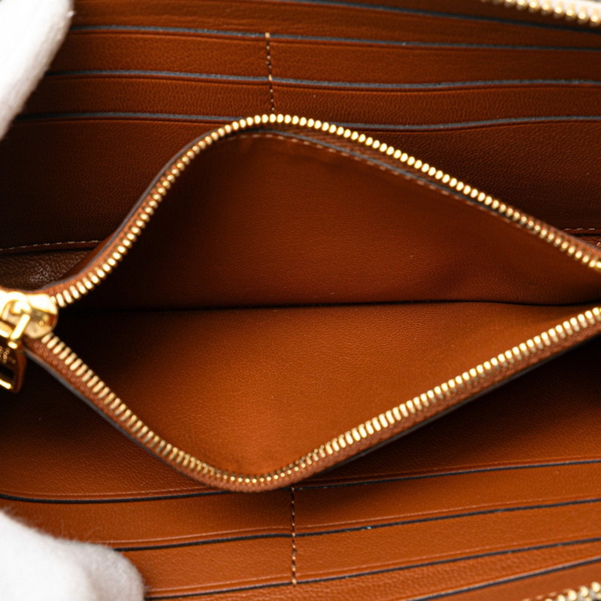 Louis Vuitton Brown Leather Long Wallet