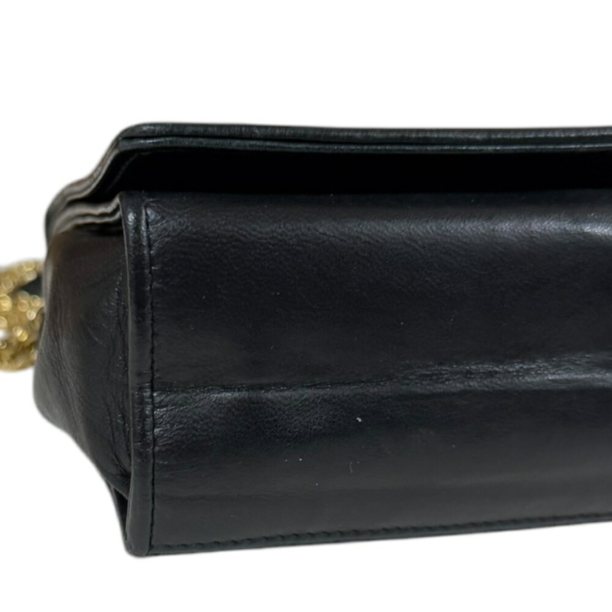 Chanel Black Leather Shoulder Bag