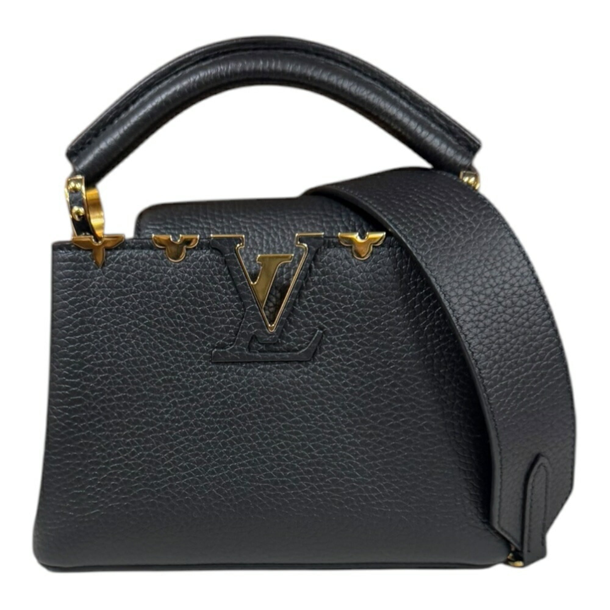 Louis Vuitton Black Noir Leather Shoulder Bag