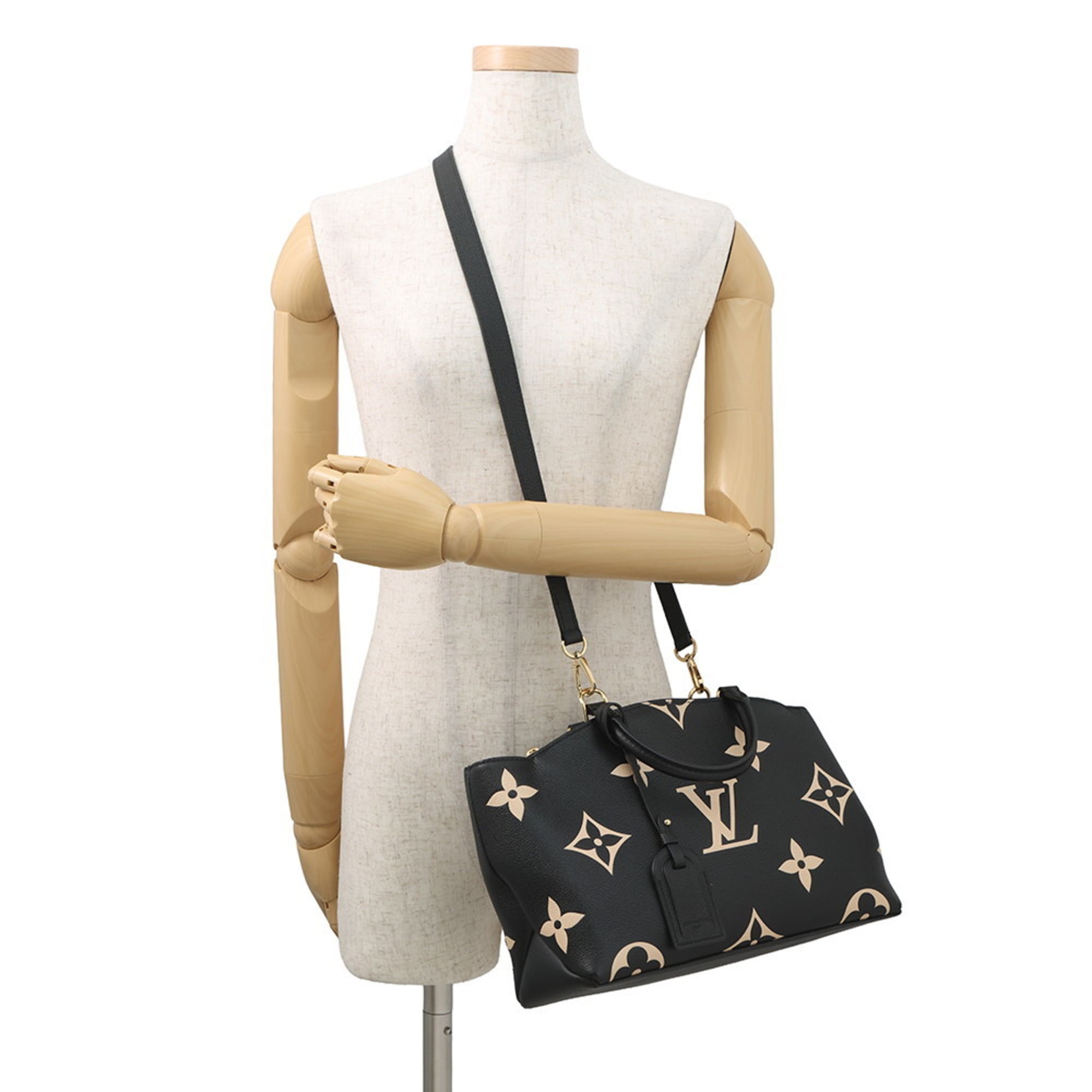 Louis Vuitton Monogram Empreinte Beige Bicolor Black Noir Monogram Empreinte Handbag