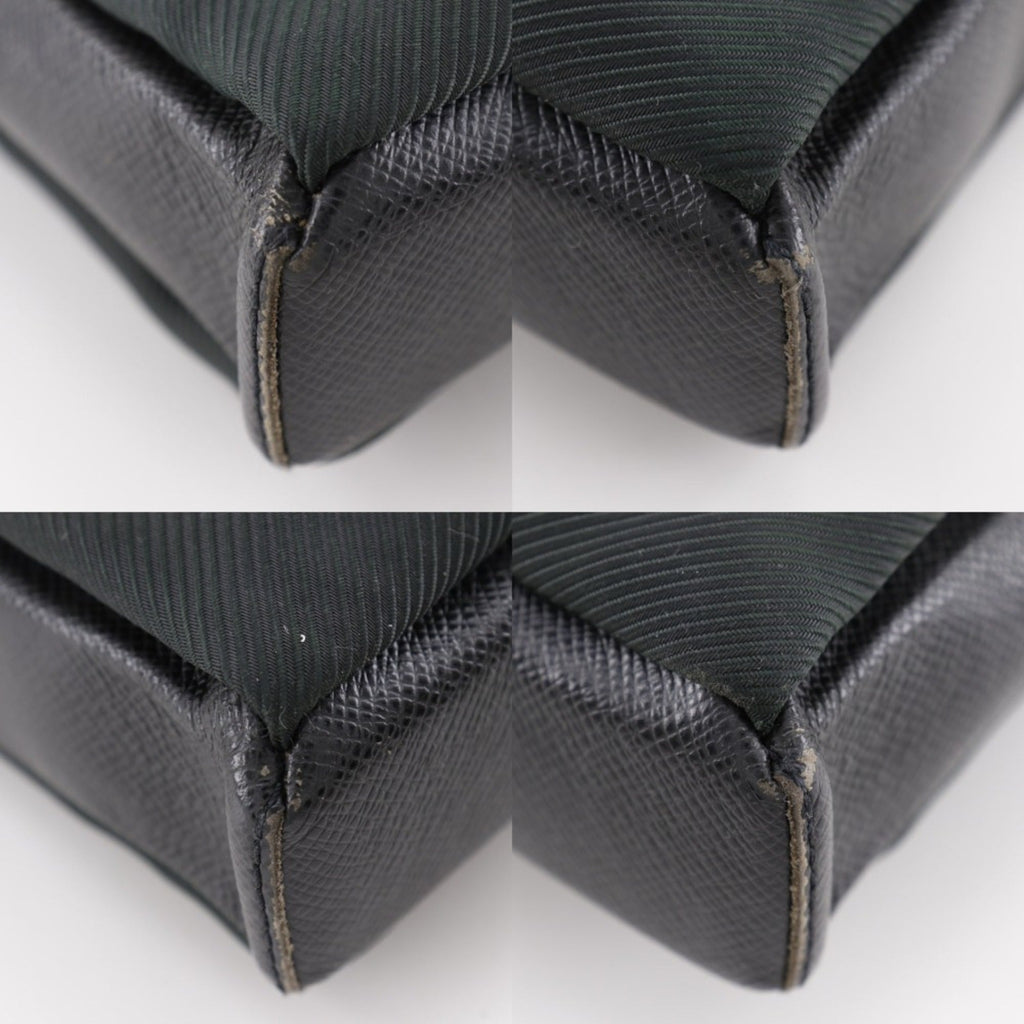 Louis Vuitton Black Noir Taiga Leather Shoulder Bag