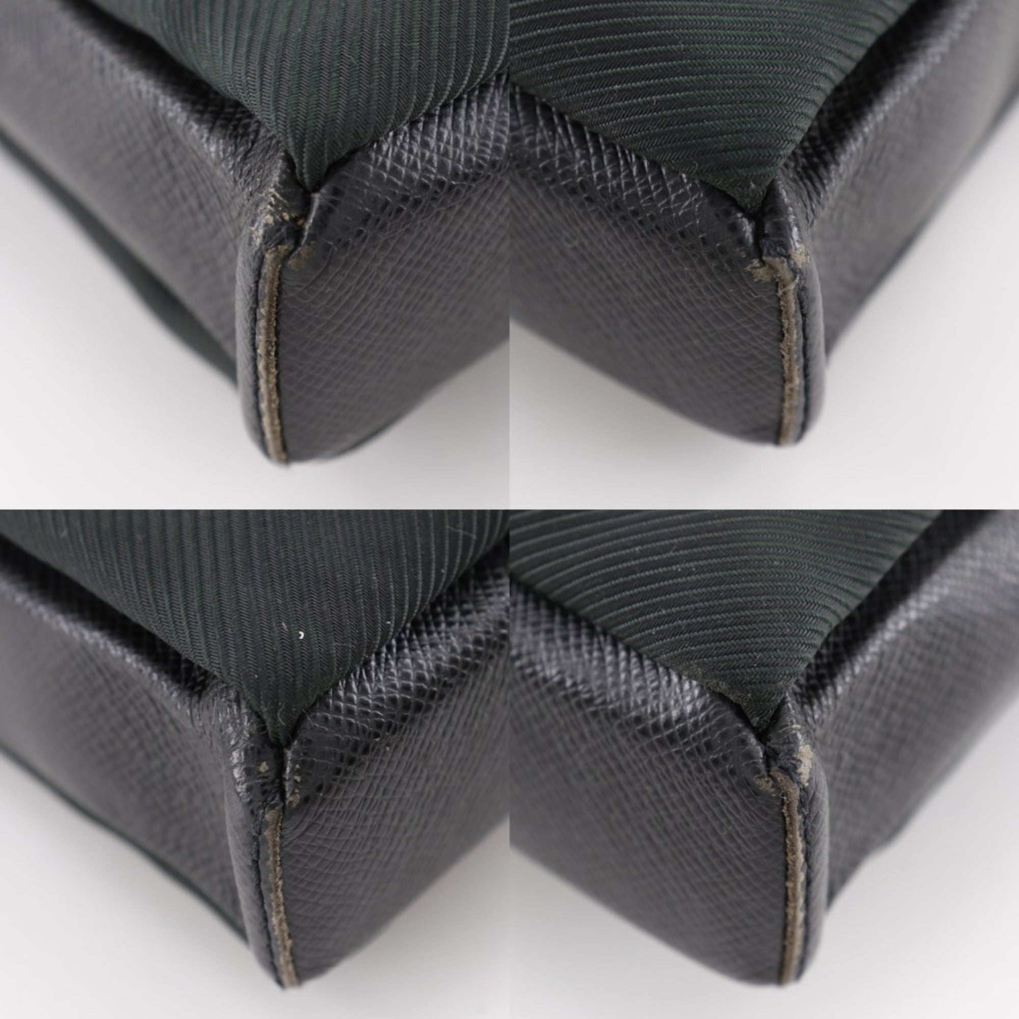 Louis Vuitton Black Noir Taiga Leather Shoulder Bag