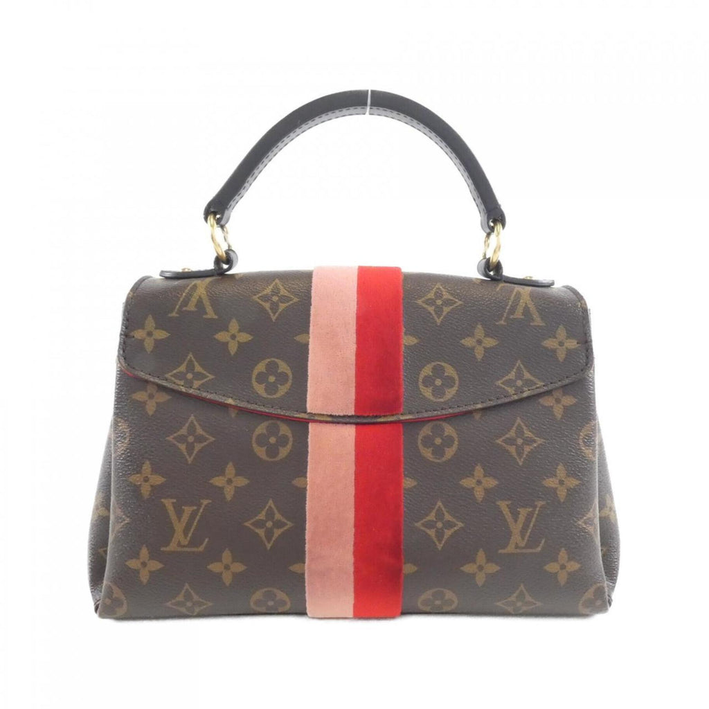 Louis Vuitton Coquelicots Marron Peche Coated Canvas Handbag