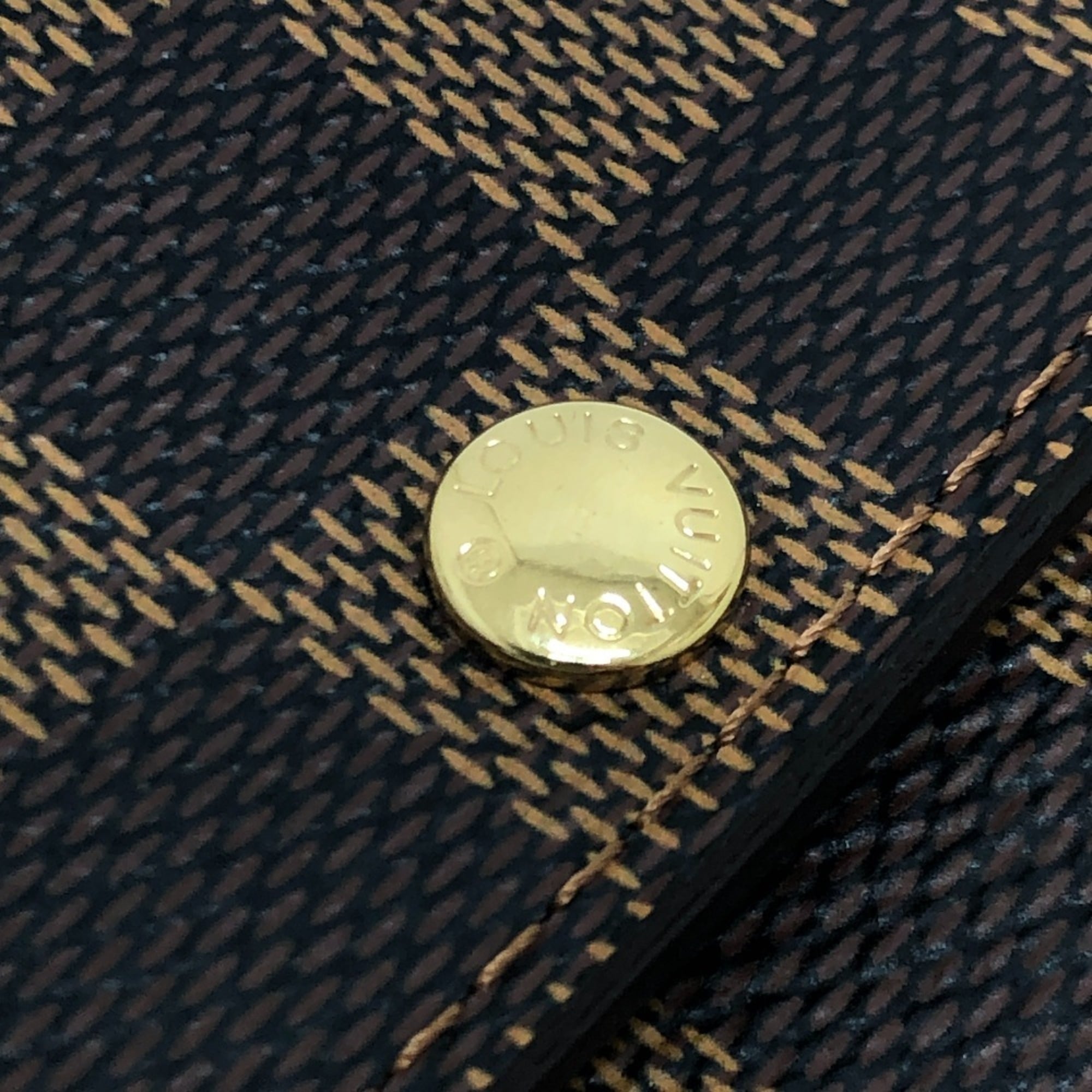 Louis Vuitton Damier Brown Ebene Damier Canvas Long Wallet