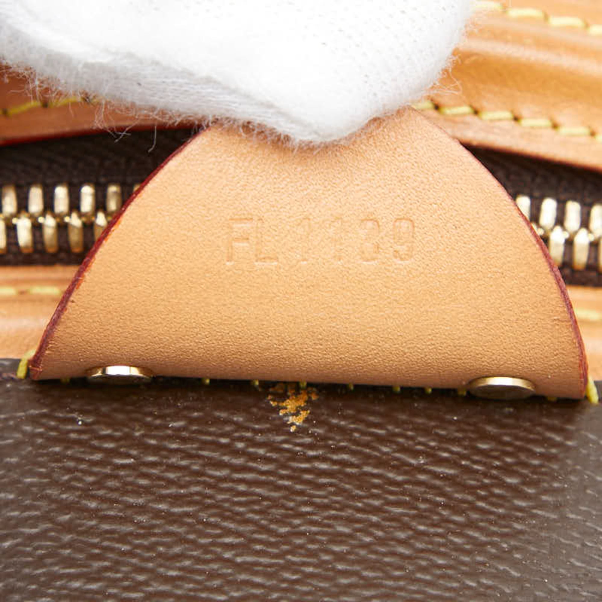 Louis Vuitton Brown Pvc Leather Shoulder Bag Vanity Bag