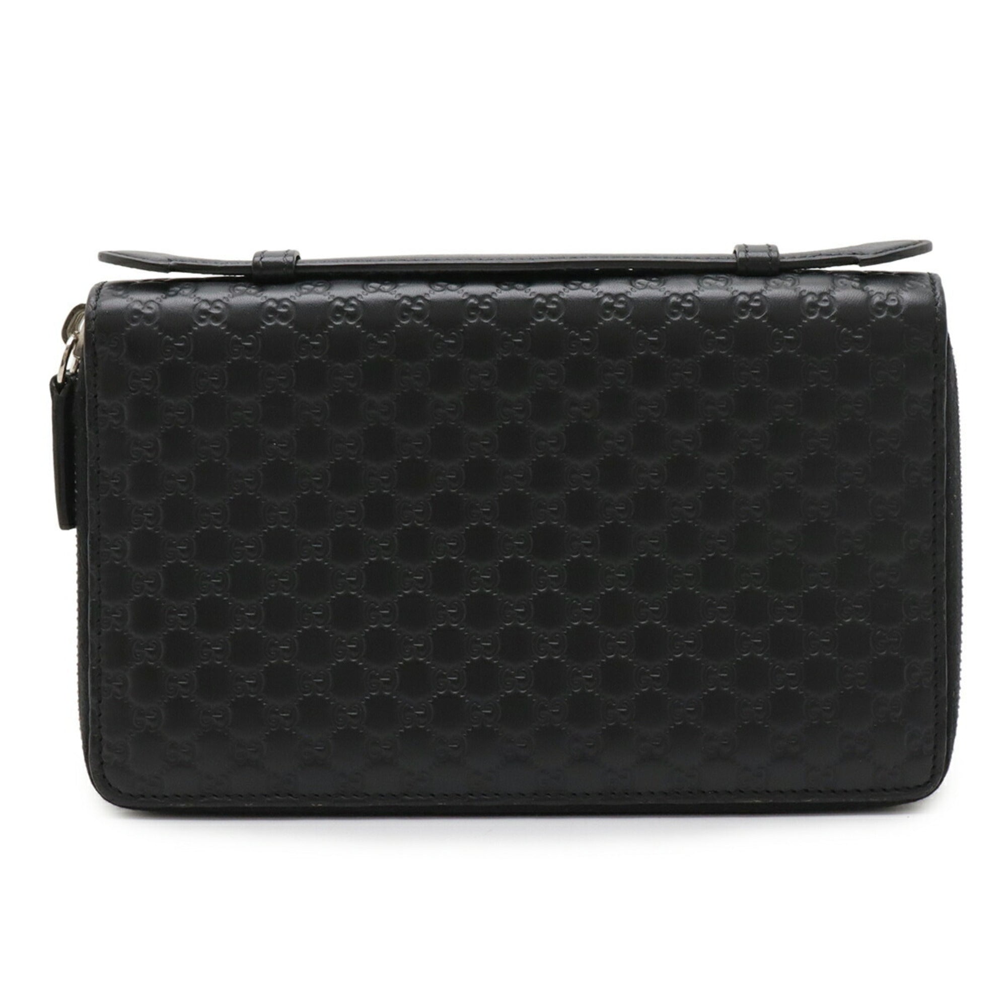 Gucci Black Leather Long Wallet (Bi-Fold) (Pre-Owned)