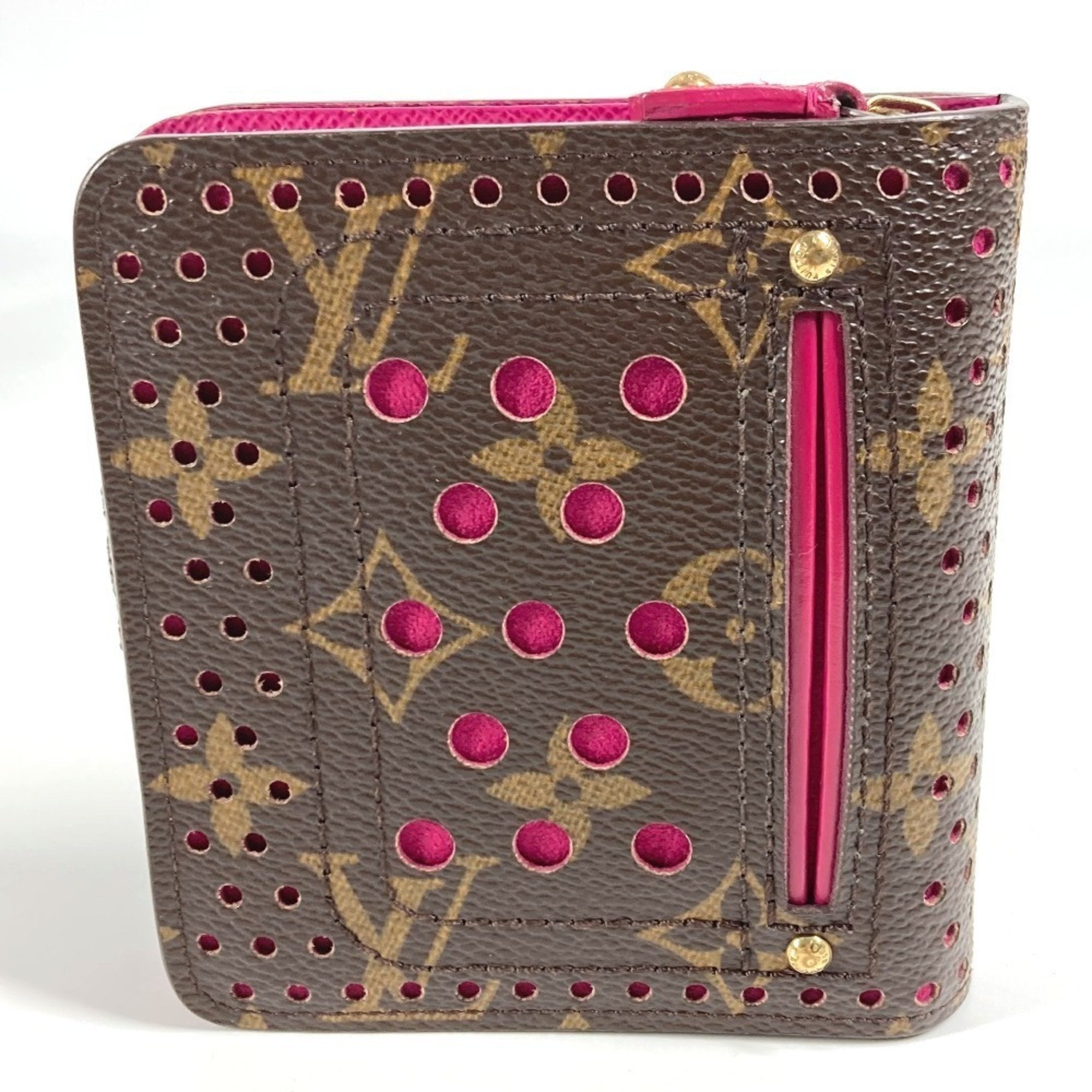 Louis Vuitton Monogram Fuchsia Pink Monogram Pink Monogram Perforated Wallet