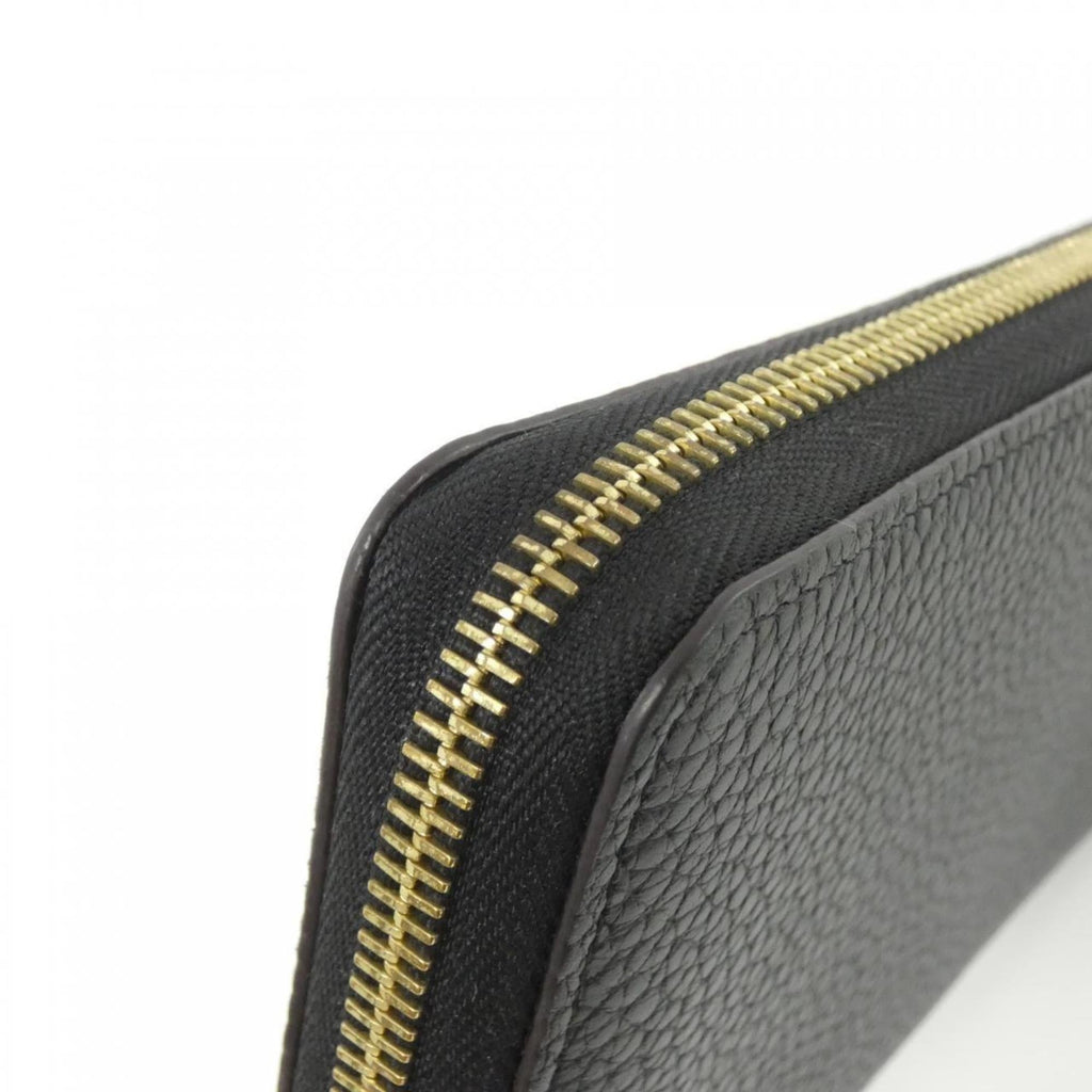 Louis Vuitton Black Leather Long Wallet
