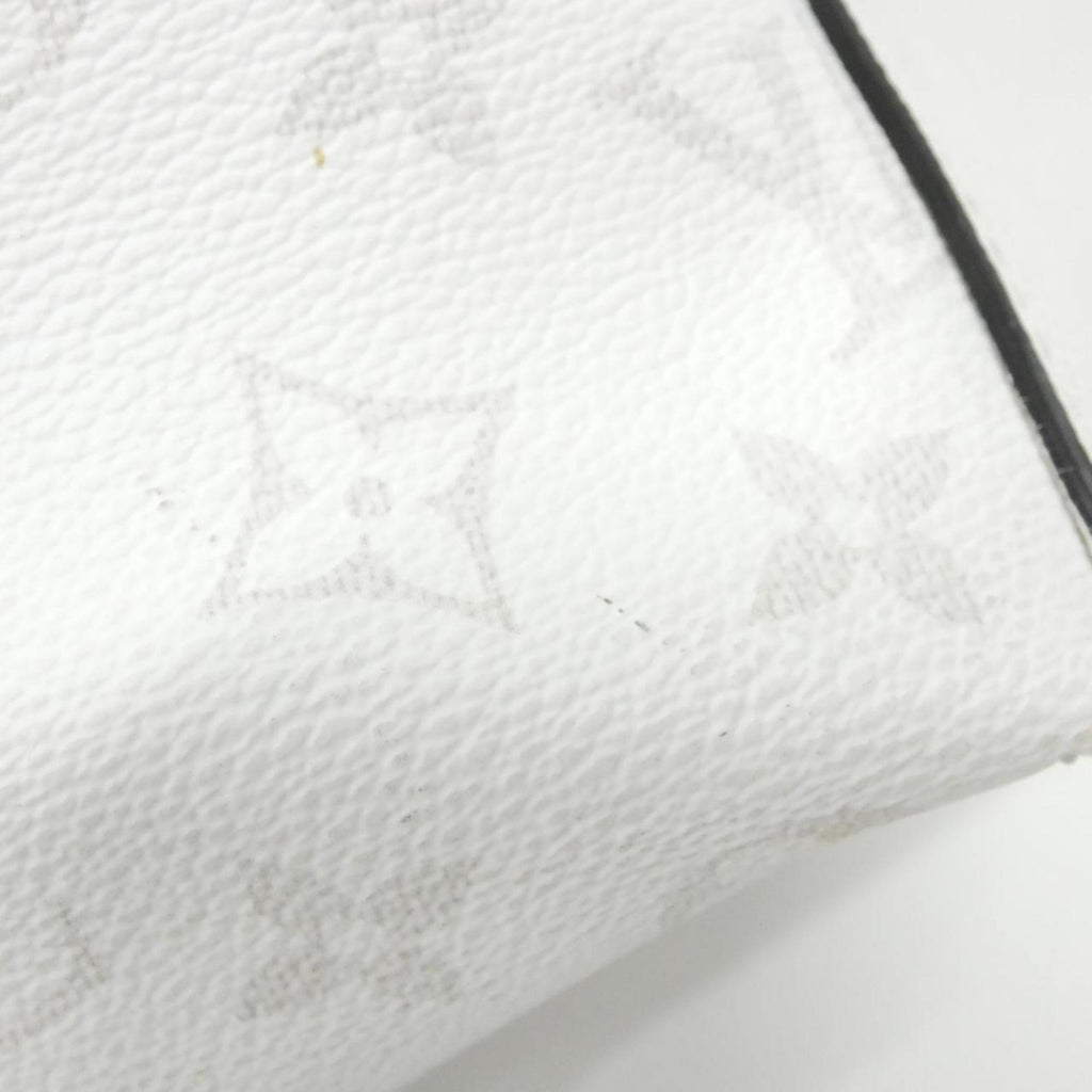 Louis Vuitton White Coated Canvas Leather Handbag