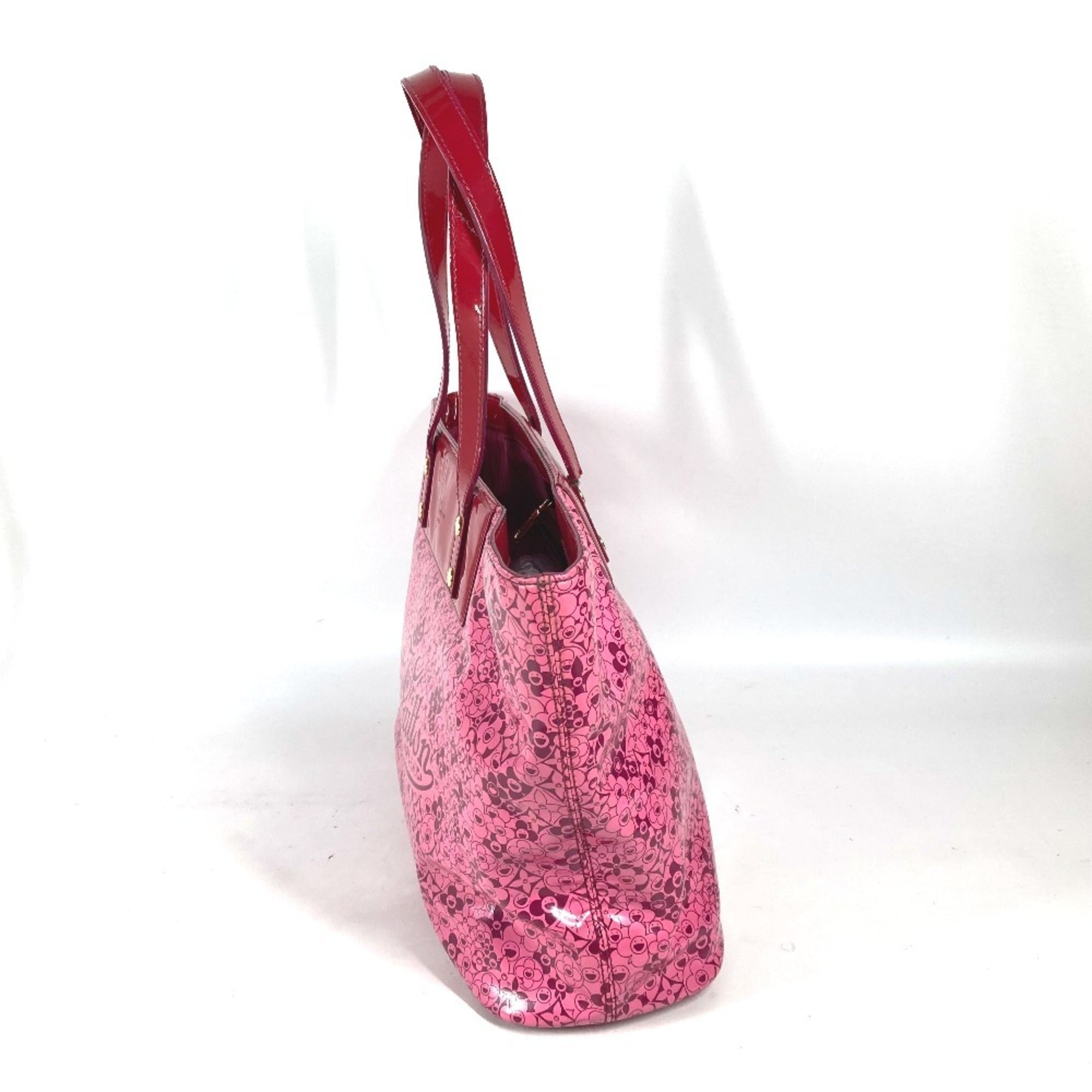 Louis Vuitton Pink Pvc Leather Shoulder Bag Tote Bag