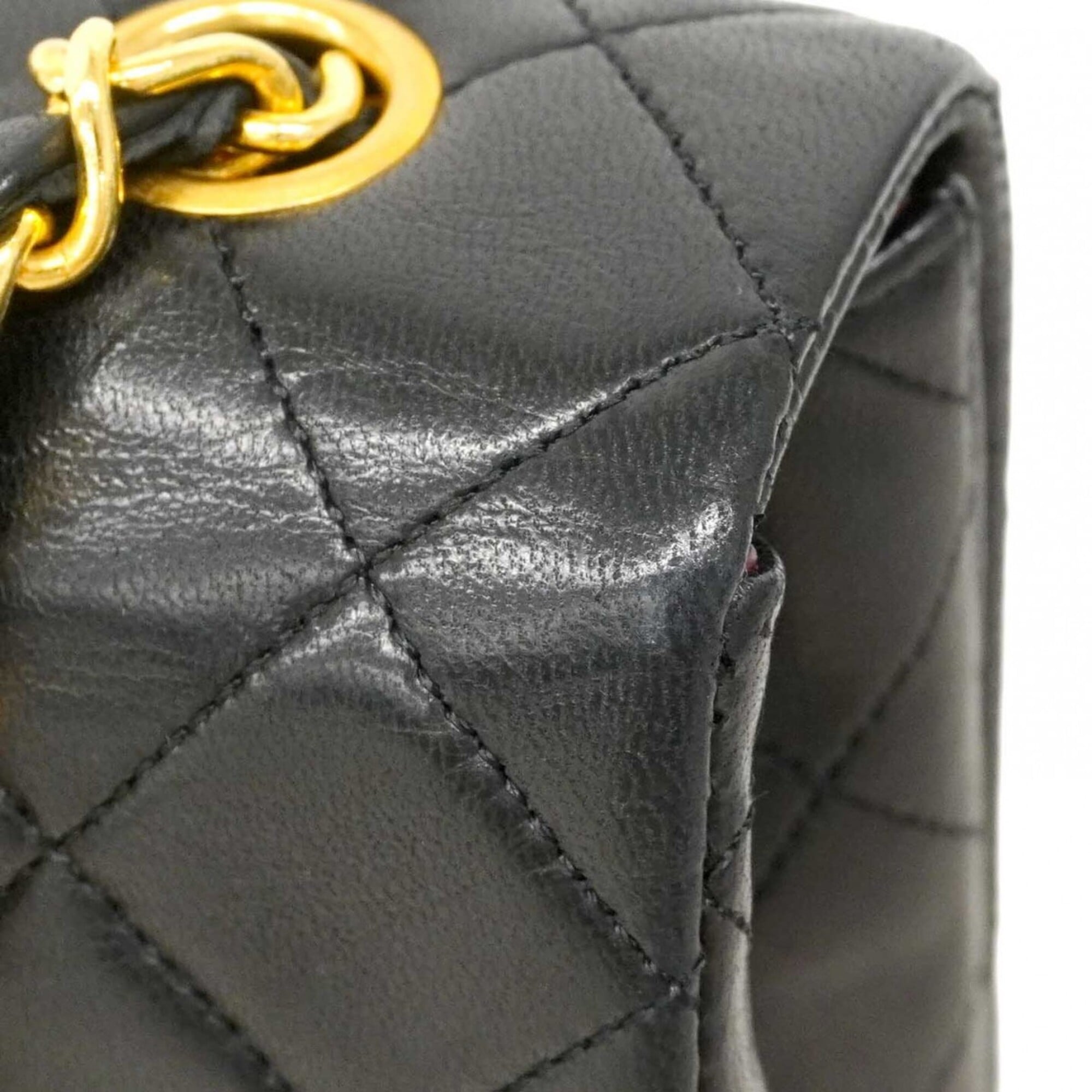 Chanel Black Leather Shoulder Bag