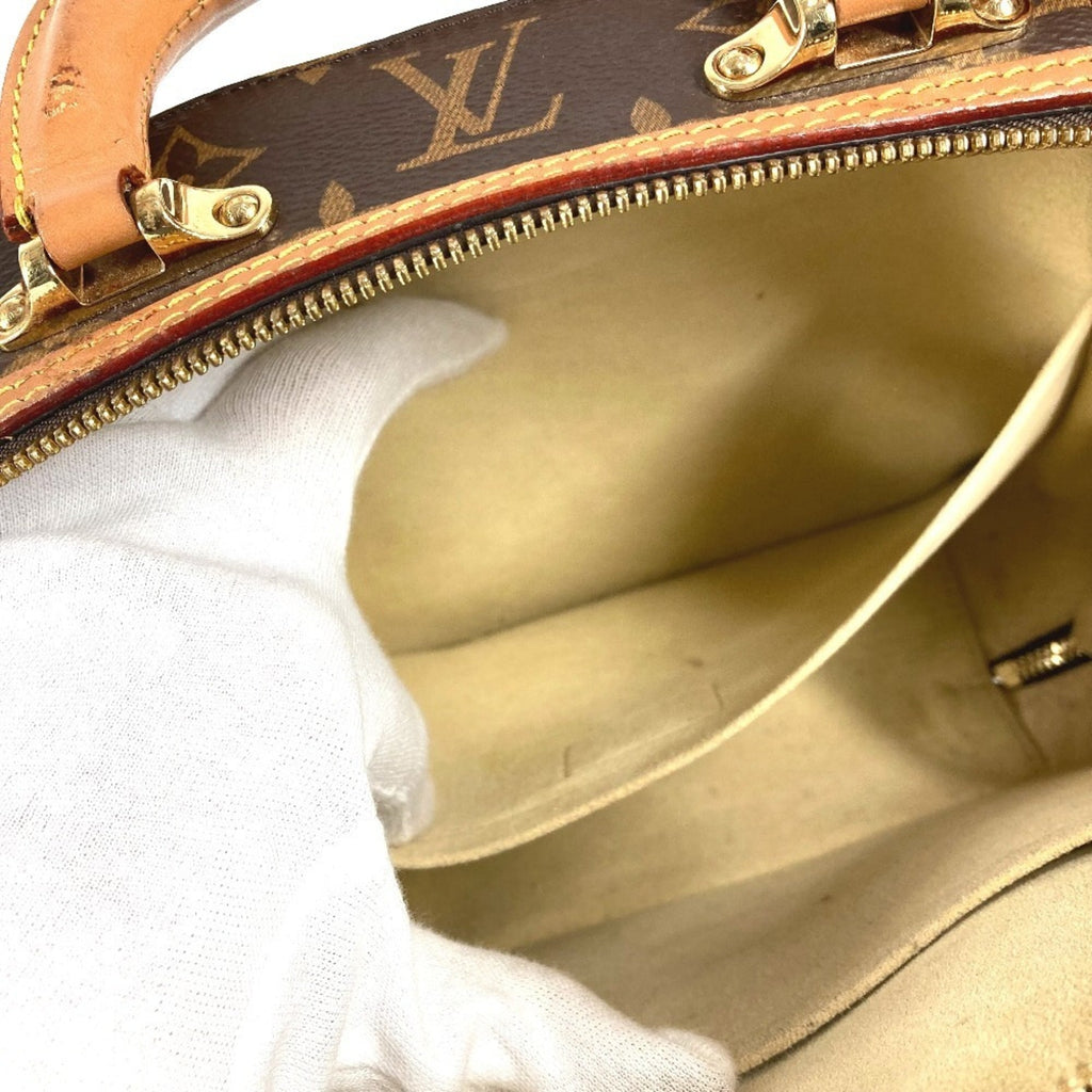 Louis Vuitton Brown Monogram Boston Bag Handbag Shoulder Bag