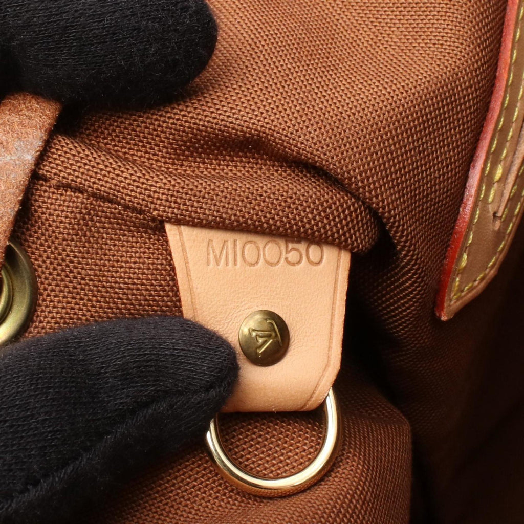 Louis Vuitton Brown Monogram Coated Canvas Leather Backpack