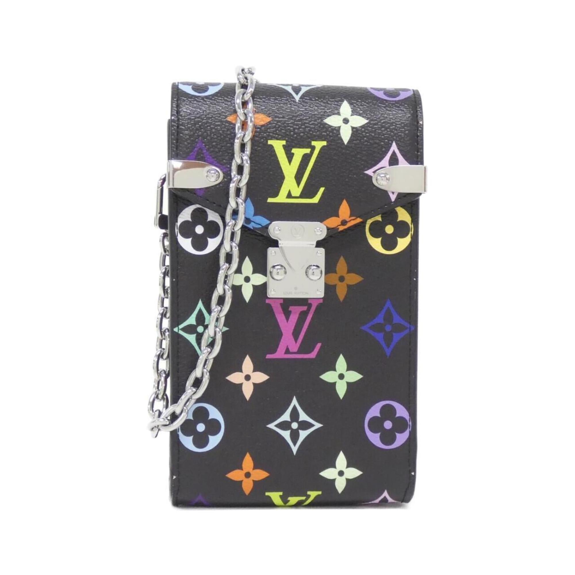 Louis Vuitton Black Coated Canvas Shoulder Bag