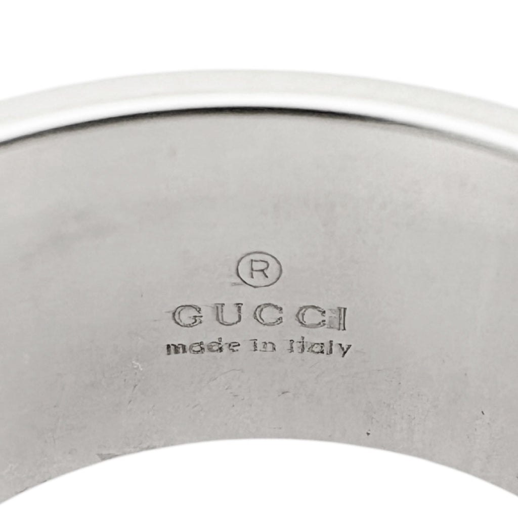 Gucci White Gold White Gold (18K) Band Ring (Pre-Owned)