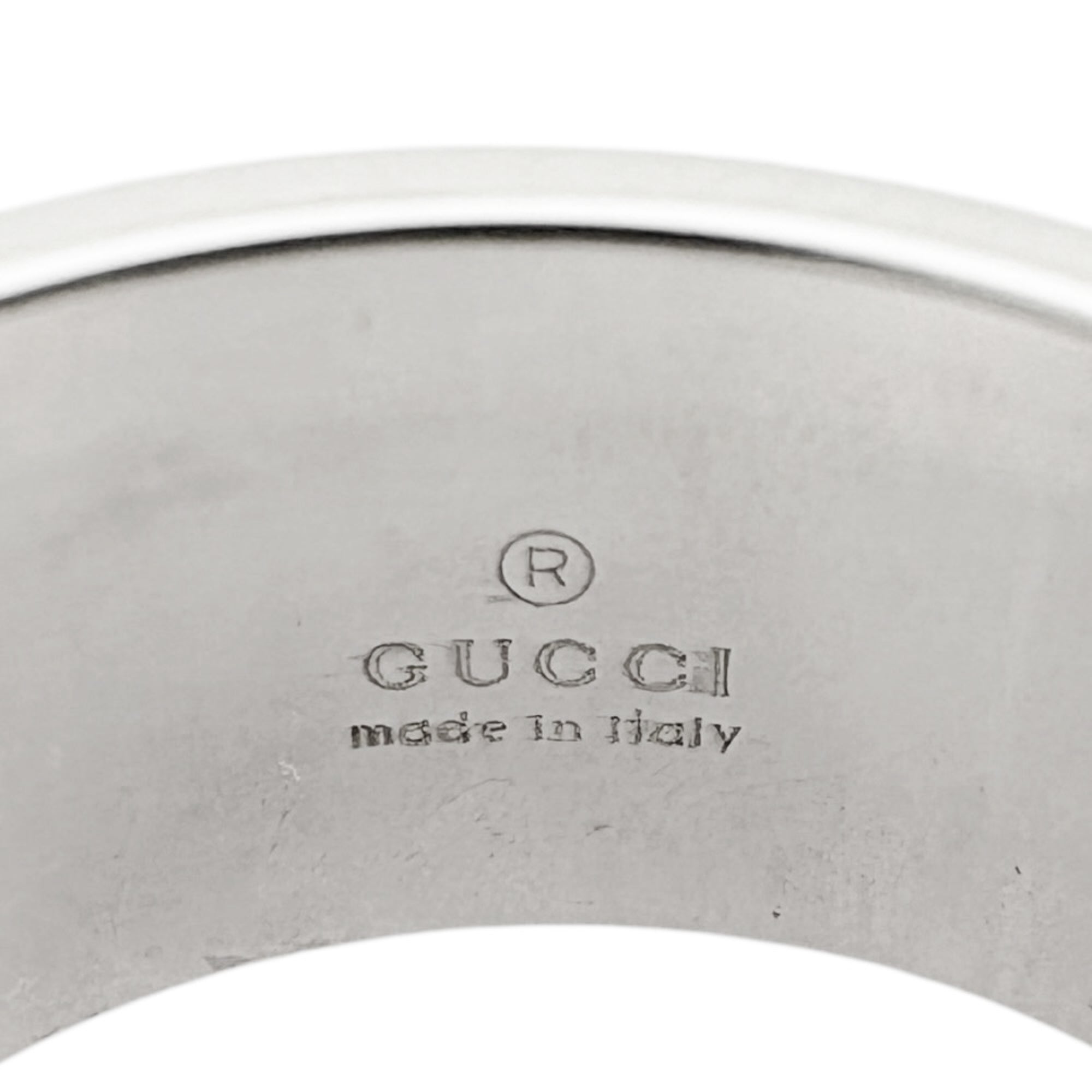 Gucci White Gold White Gold (18K) Band Ring (Pre-Owned)
