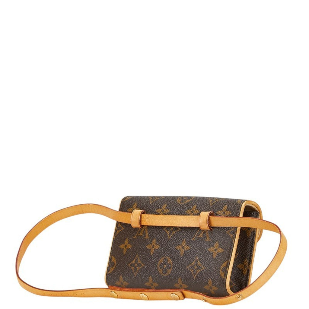 Louis Vuitton Brown Pvc Leather Pochette Sling Bag