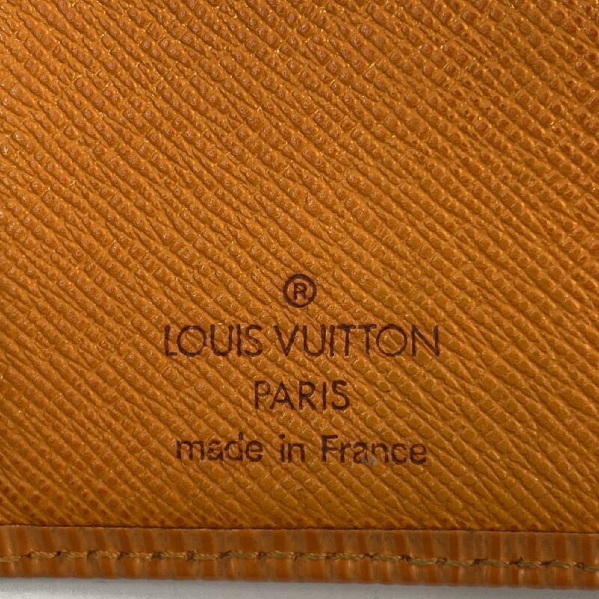 Louis Vuitton Epi Orange Epi Leather Wallet