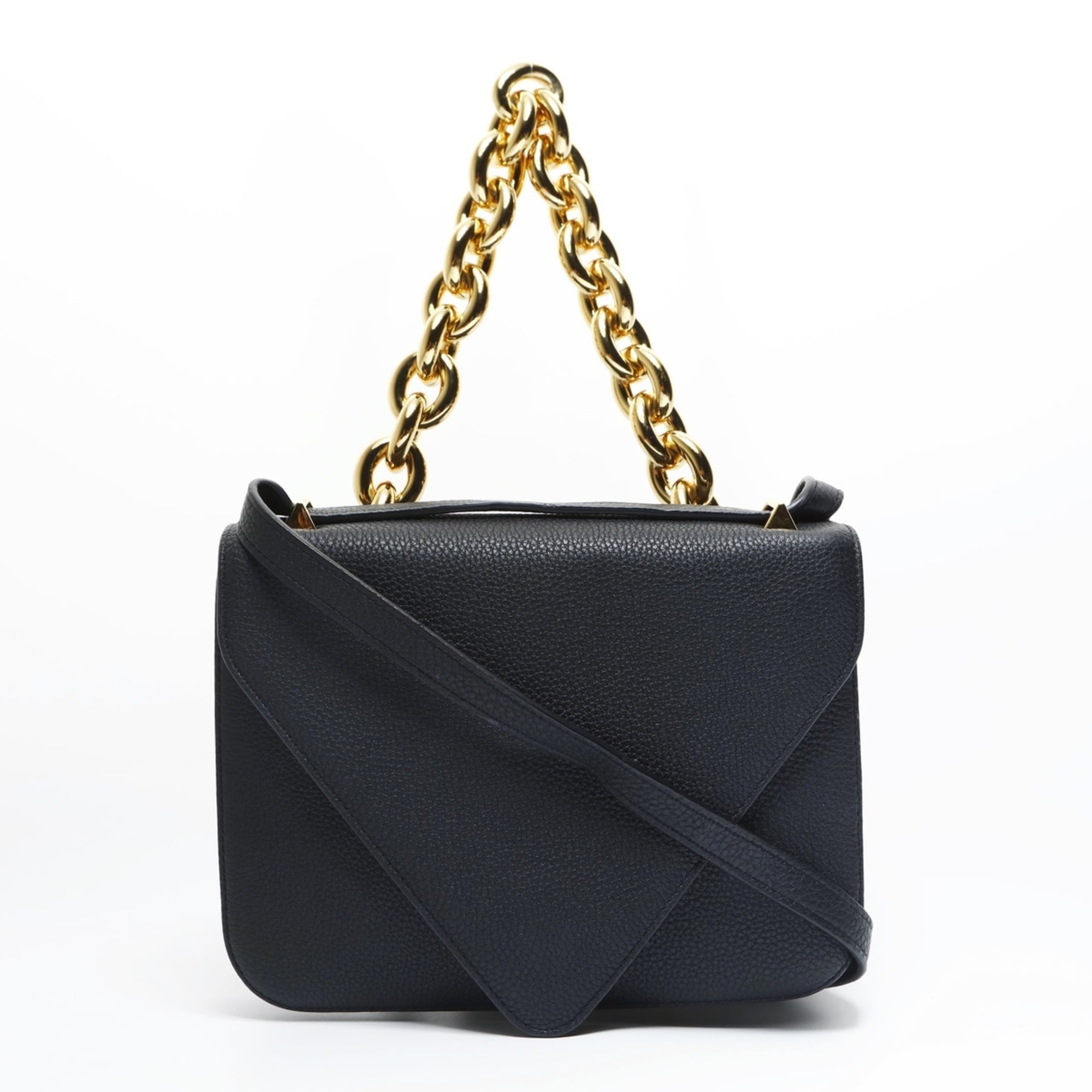 Bottega Veneta Black Leather Shoulder Bag
