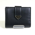 Prada Black Leather Wallet (Bi-Fold)