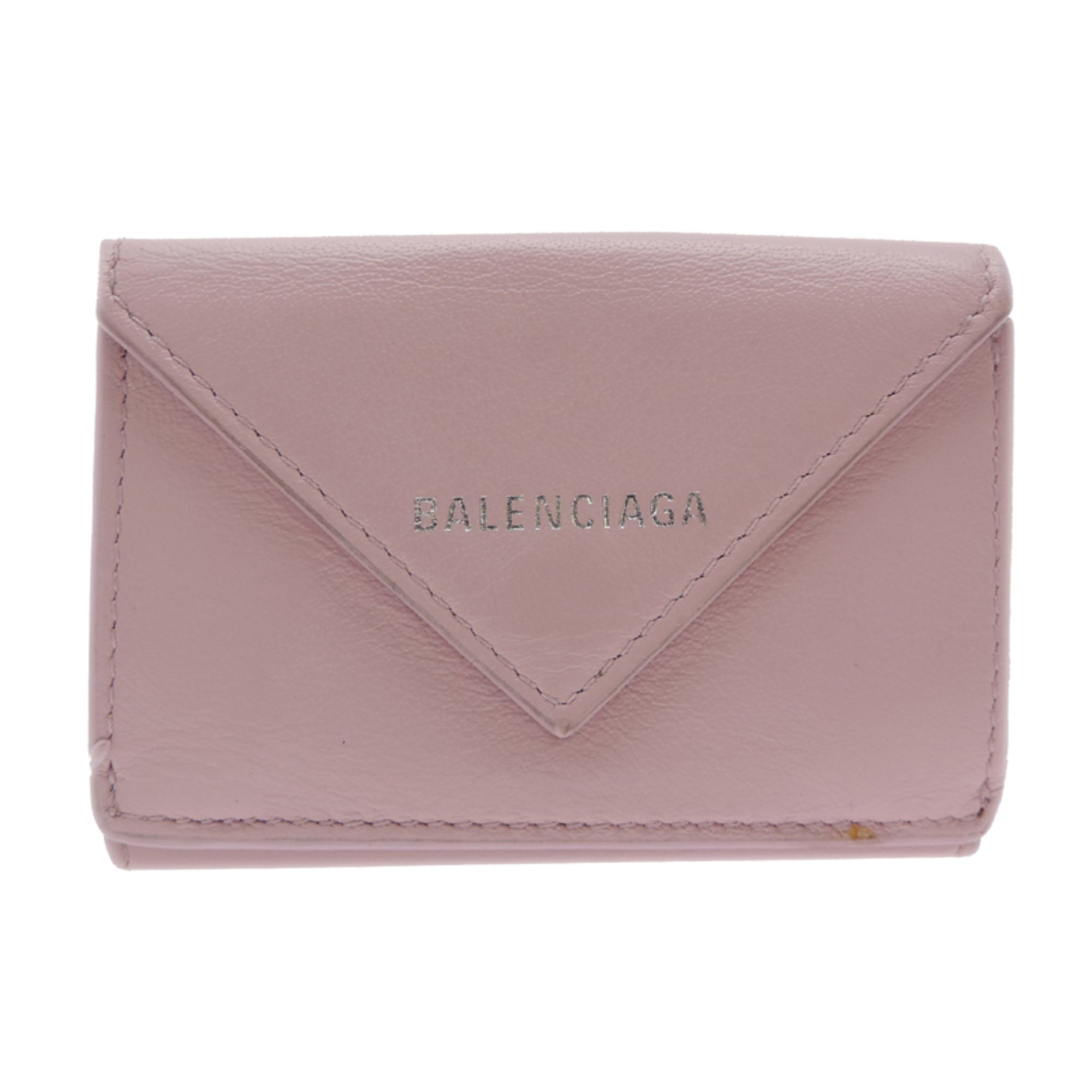 Balenciaga Pink Leather Wallet (Tri-Fold)