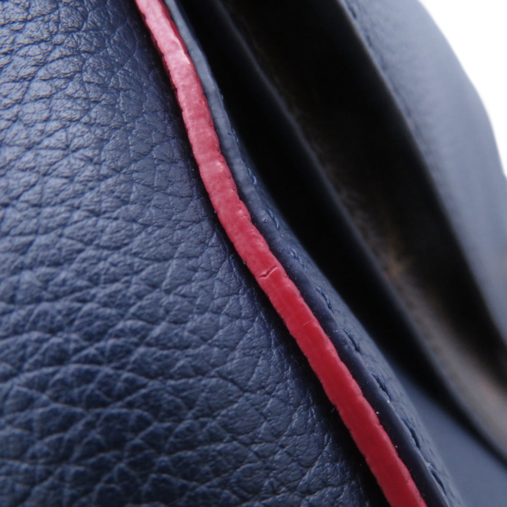 Louis Vuitton Monogram Navy Blue Leather Handbag