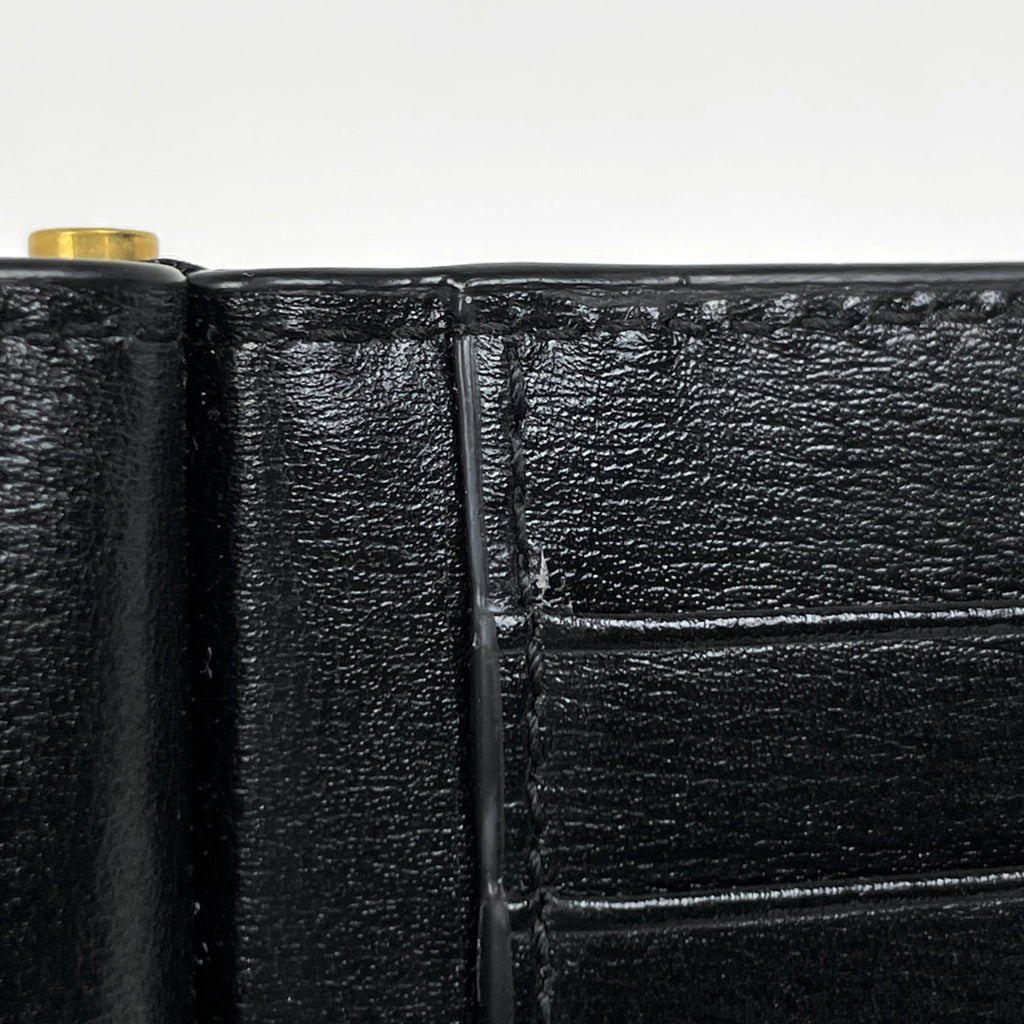 Saint Laurent Black Leather Money Clip (Pre-Owned)