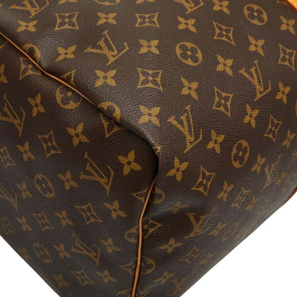Louis Vuitton Brown Pvc Leather Boston Bag