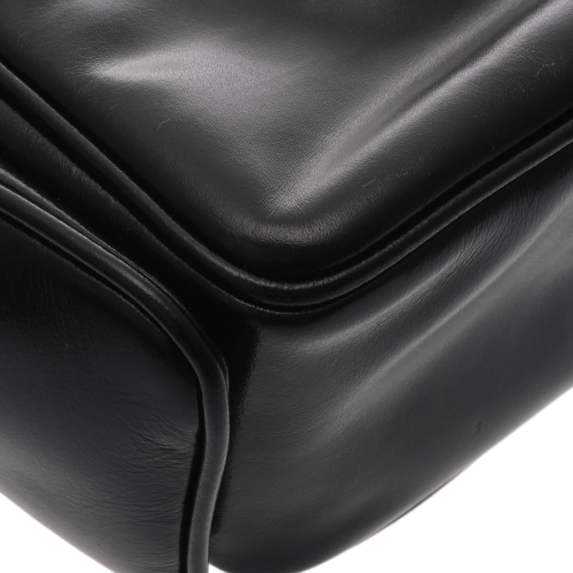 Louis Vuitton Black Leather Shoulder Bag