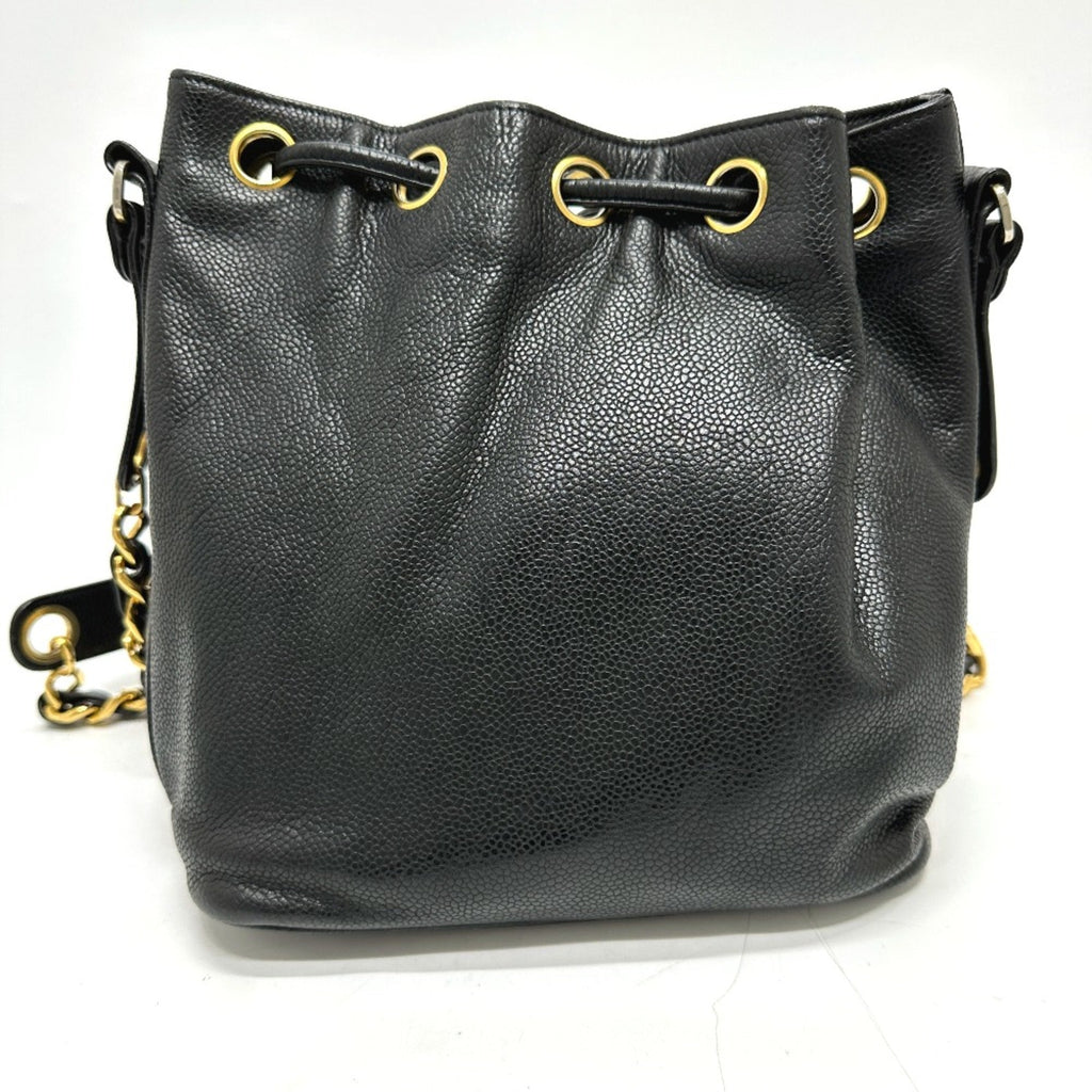 Chanel Black Leather Shoulder Bag