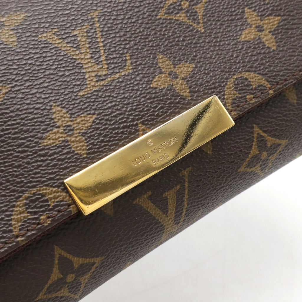 Louis Vuitton Brown Monogram Clutch Bag Pouch Shoulder Bag