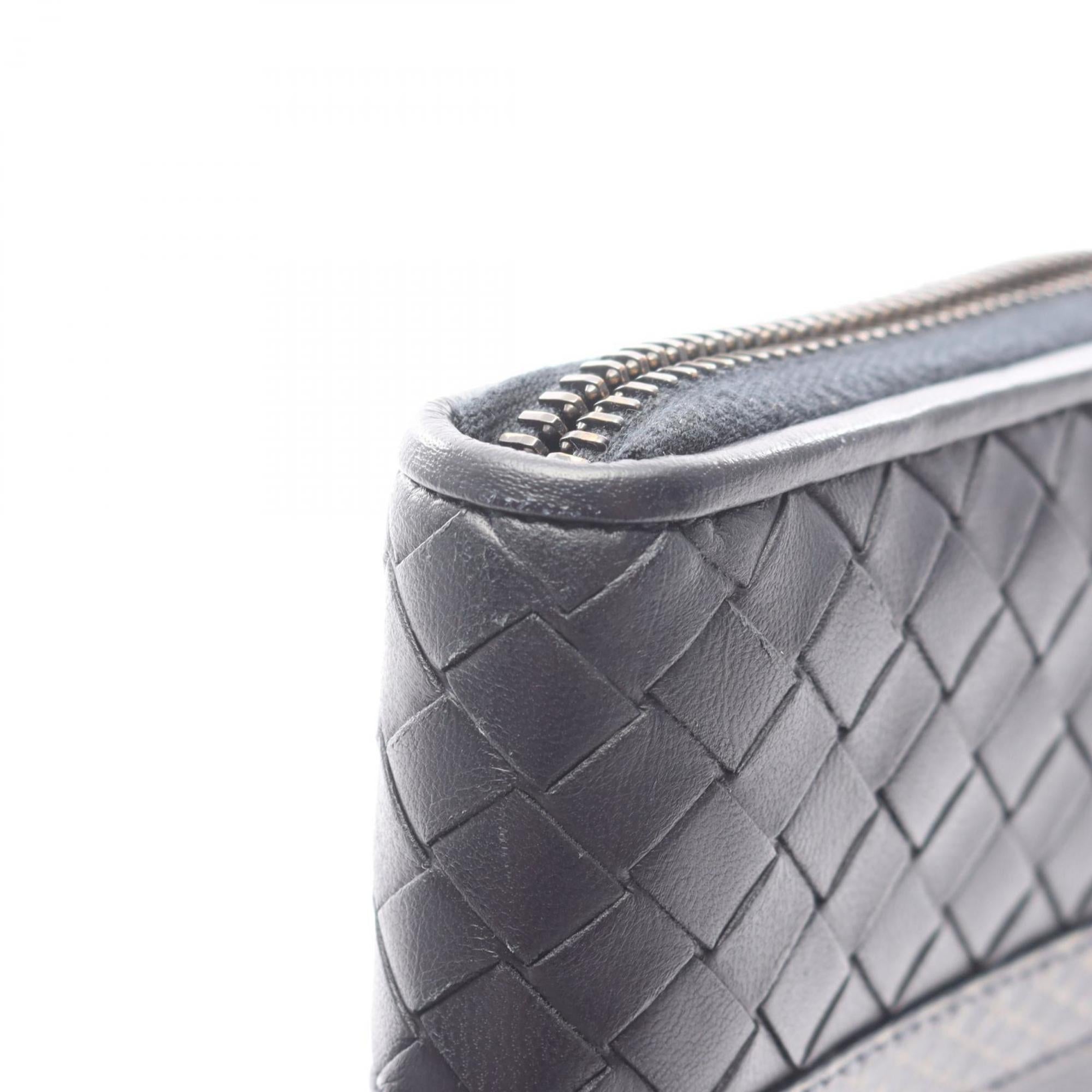 Bottega Veneta Black Leather Long Wallet (Bi-Fold)