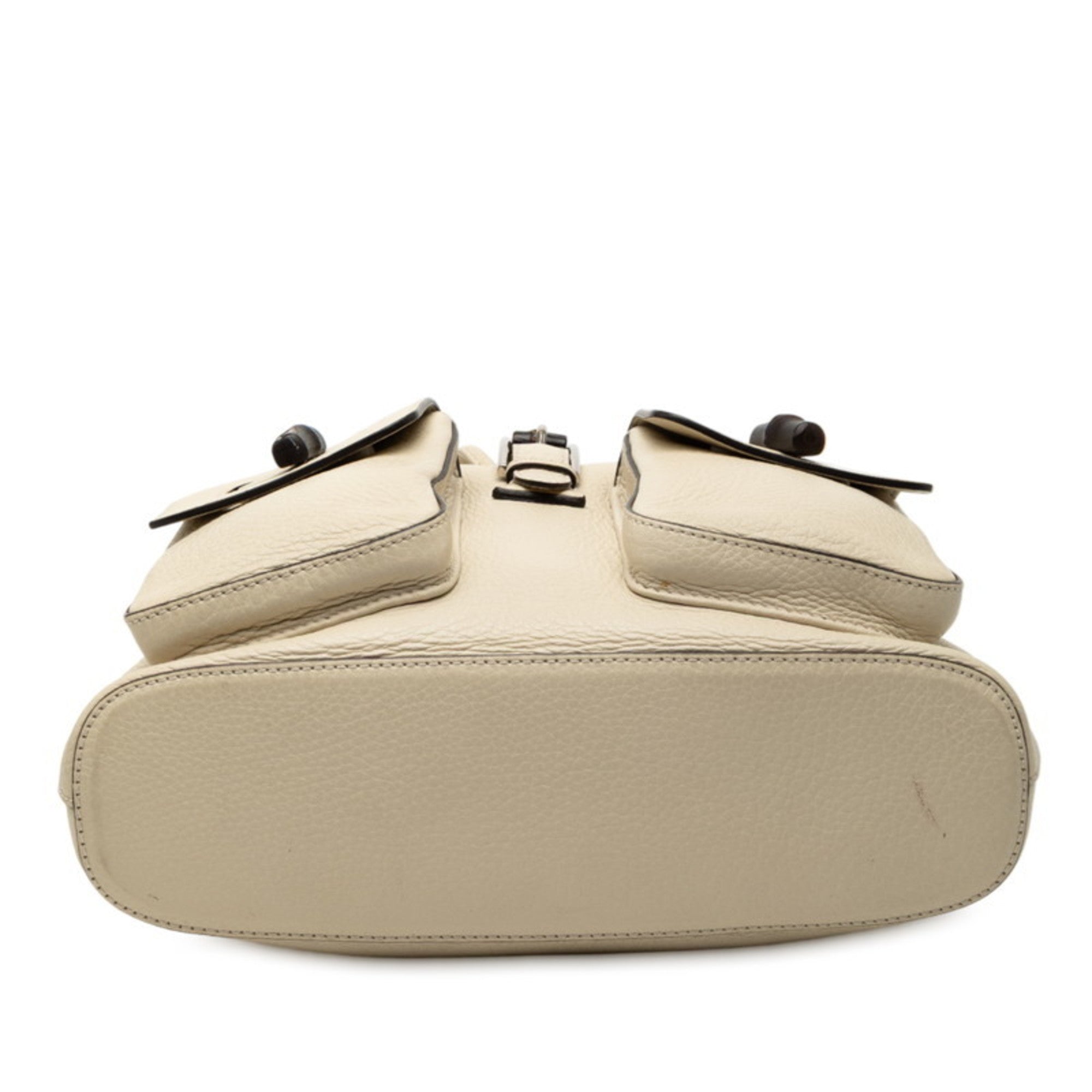 Gucci Ivory White Leather Backpack (Pre-Owned)