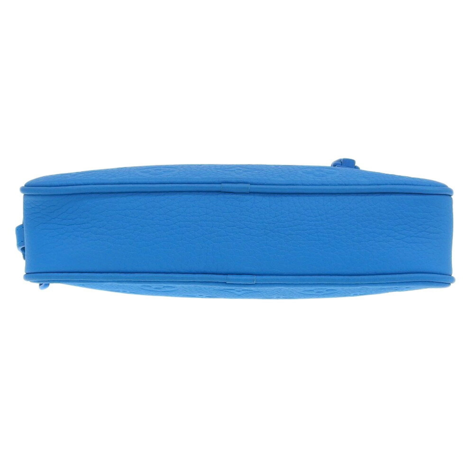 Louis Vuitton Blue Leather Clutch Bag Pochette