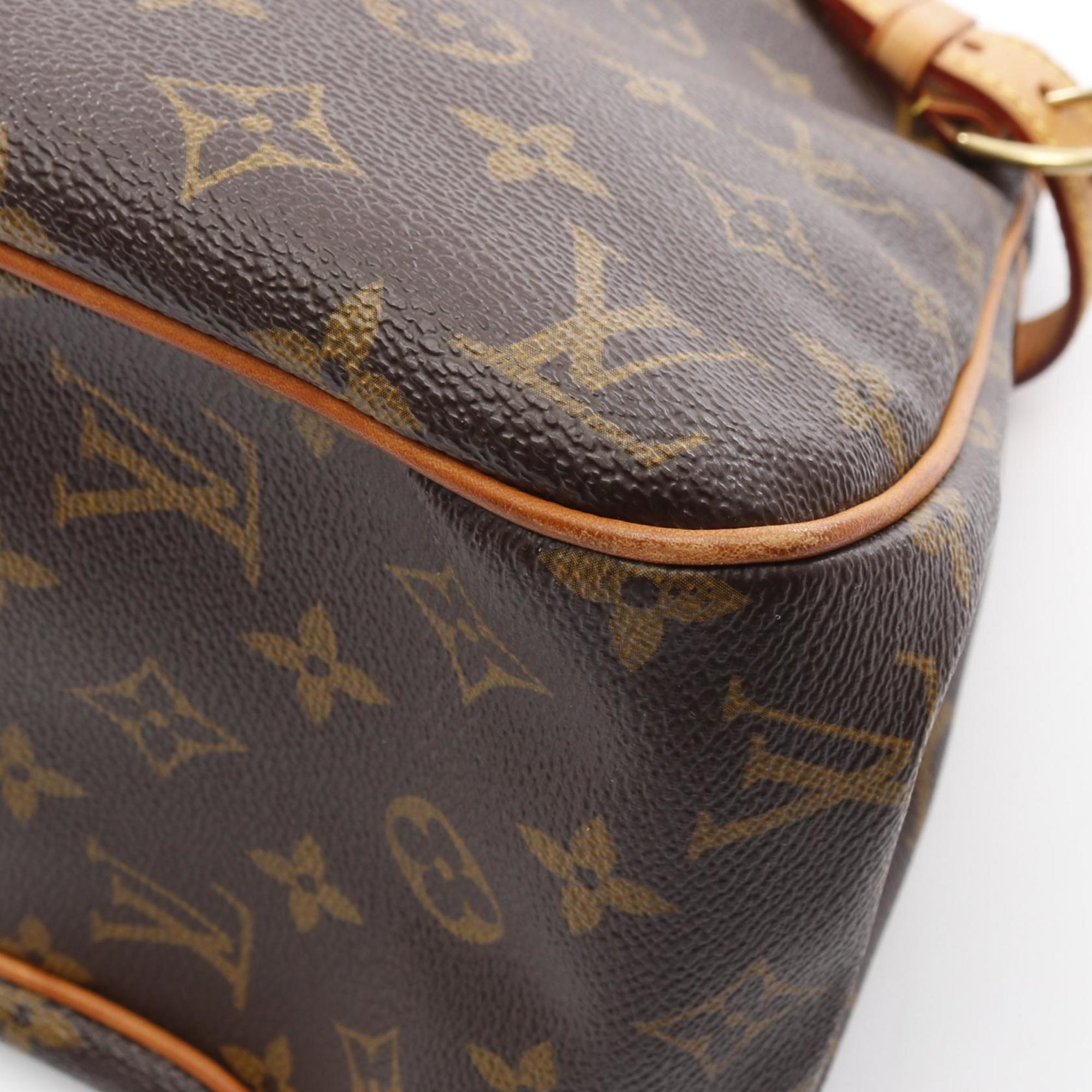 Louis Vuitton Brown Monogram Pvc Coated Canvas Leather Shoulder Bag