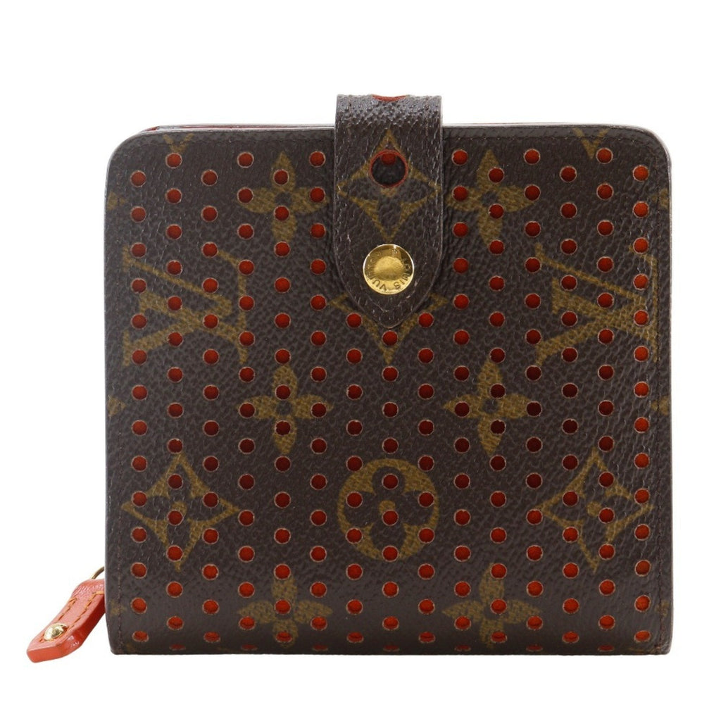 Louis Vuitton Lv Orange Orange Monogram Perforated Wallet