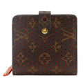 Louis Vuitton Lv Orange Orange Monogram Perforated Wallet