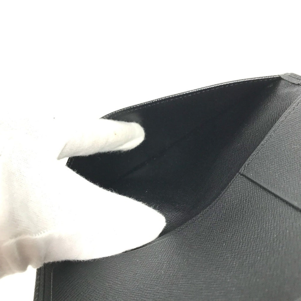 Louis Vuitton Taiga Ardoise Black Taiga Leather Long Wallet